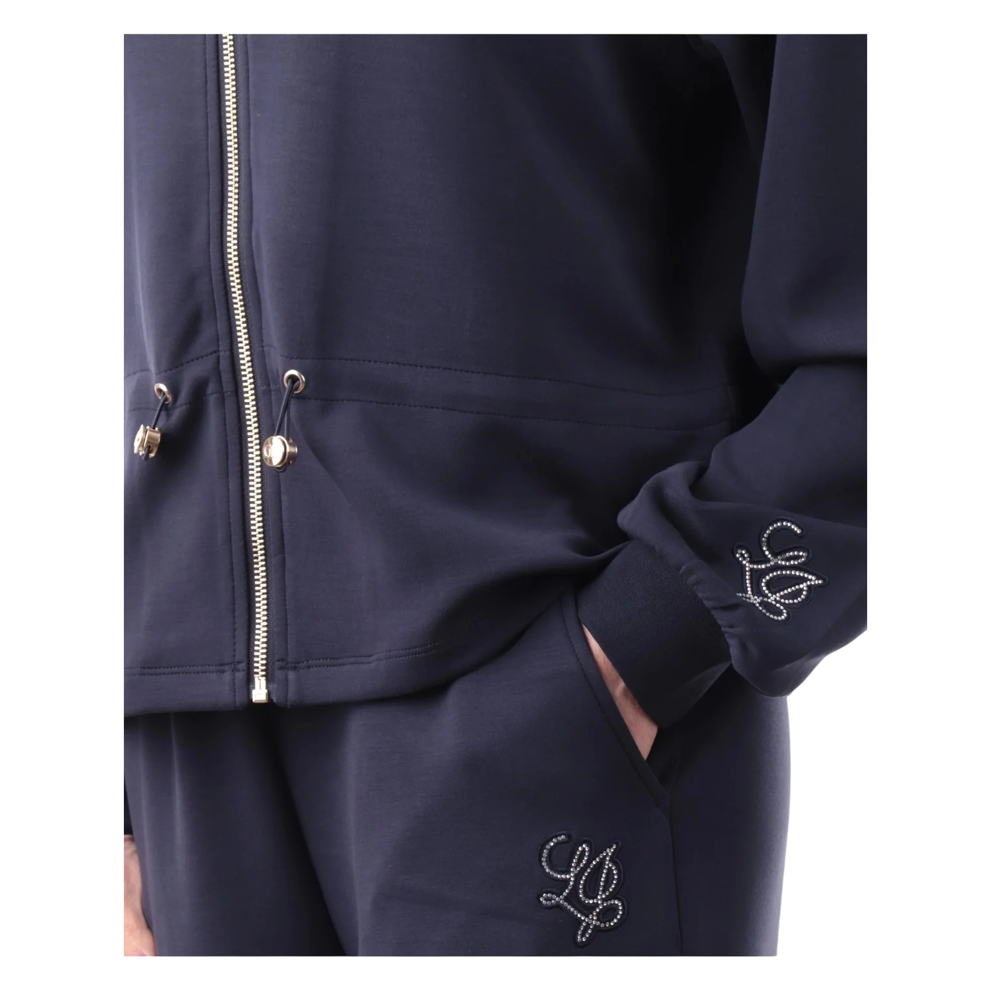Felpa blu con zip da Donna - Image 3