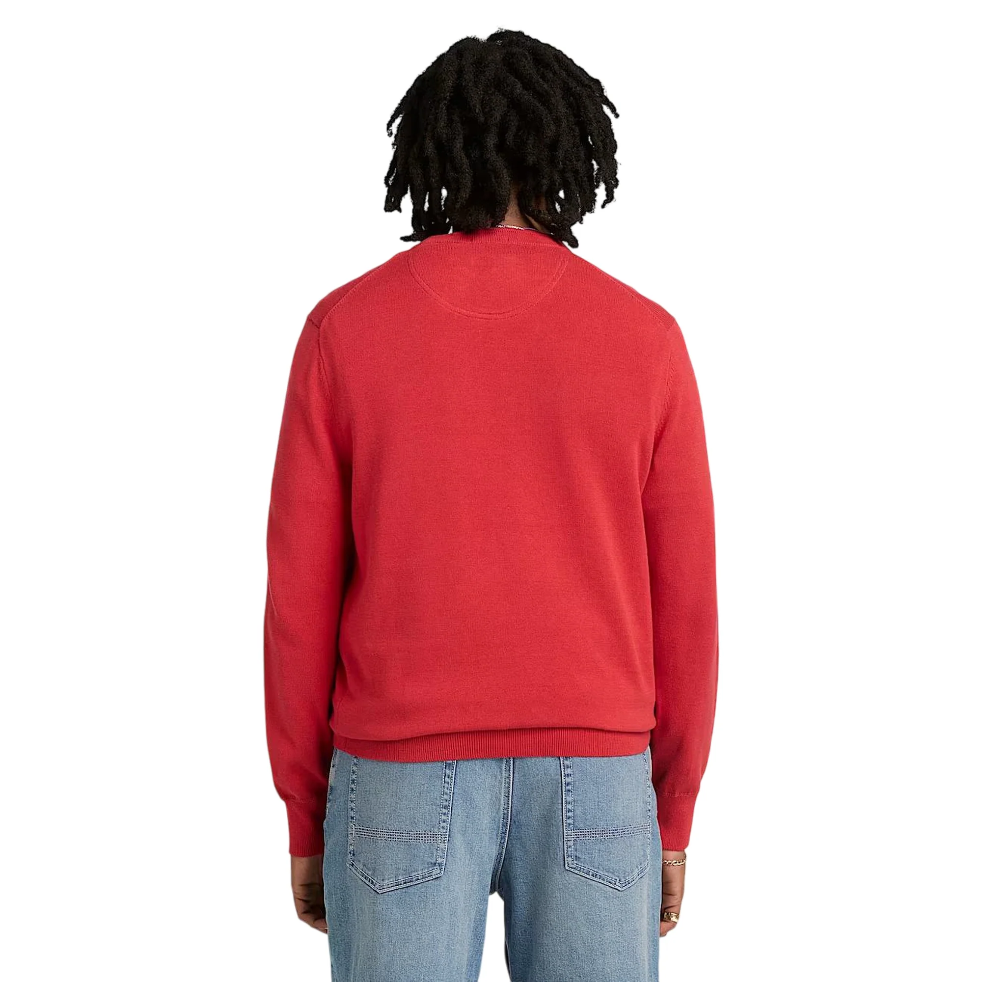Maglione da uomo Williams River in cotone rosso - Image 3