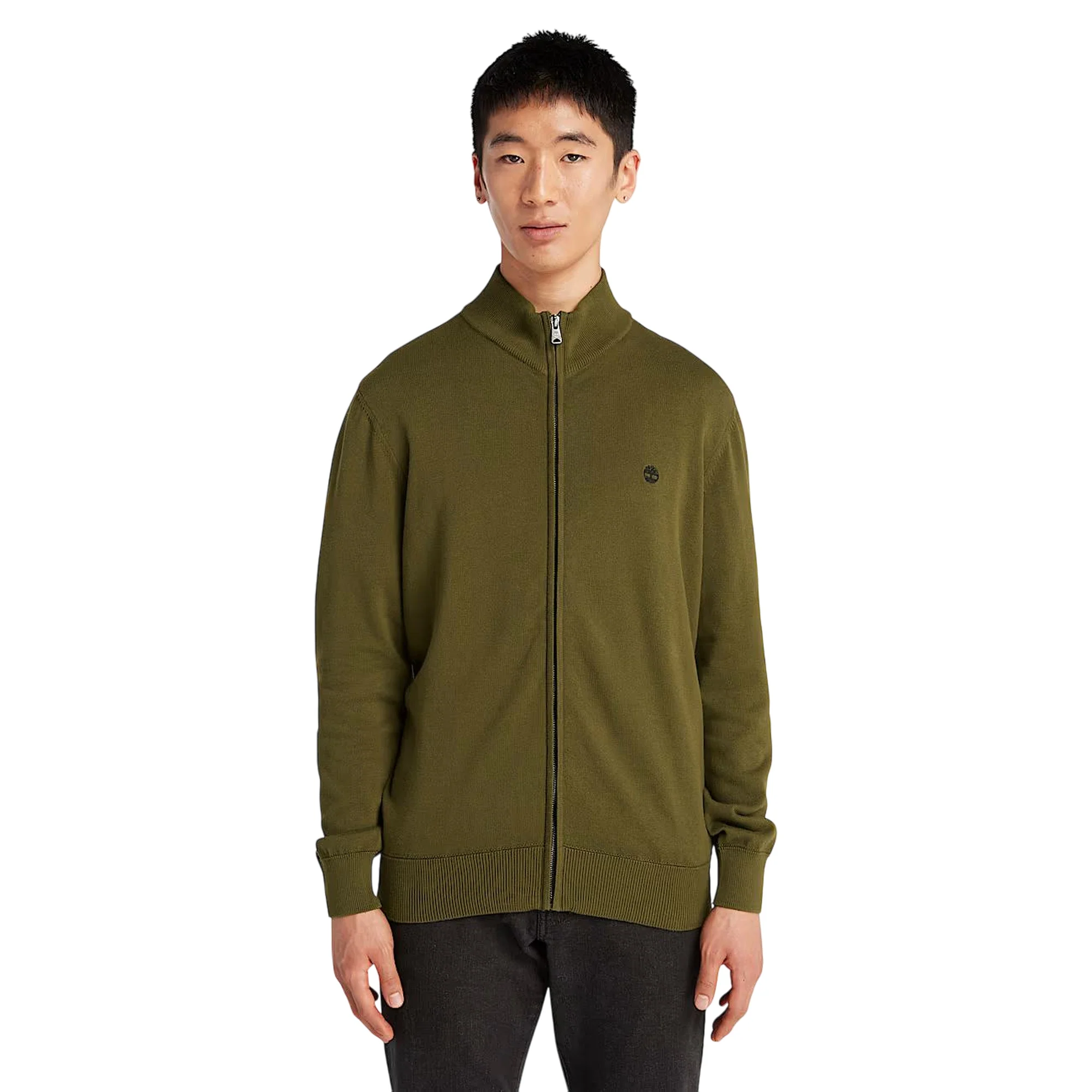 Maglione Uomo con Zip Williams River Verde - Image 2
