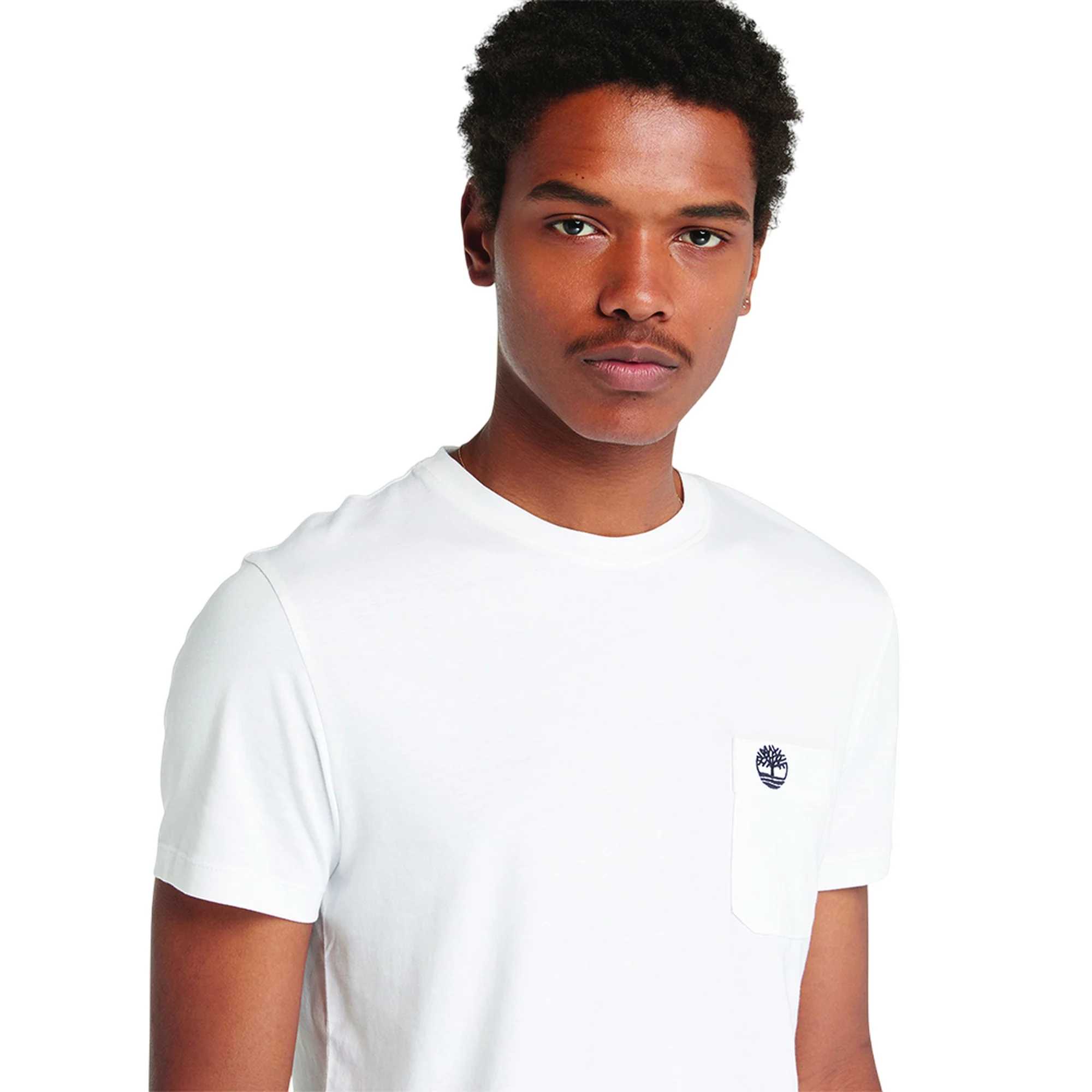 T-shirt Uomo con taschino Dunstan River Bianco - Image 3