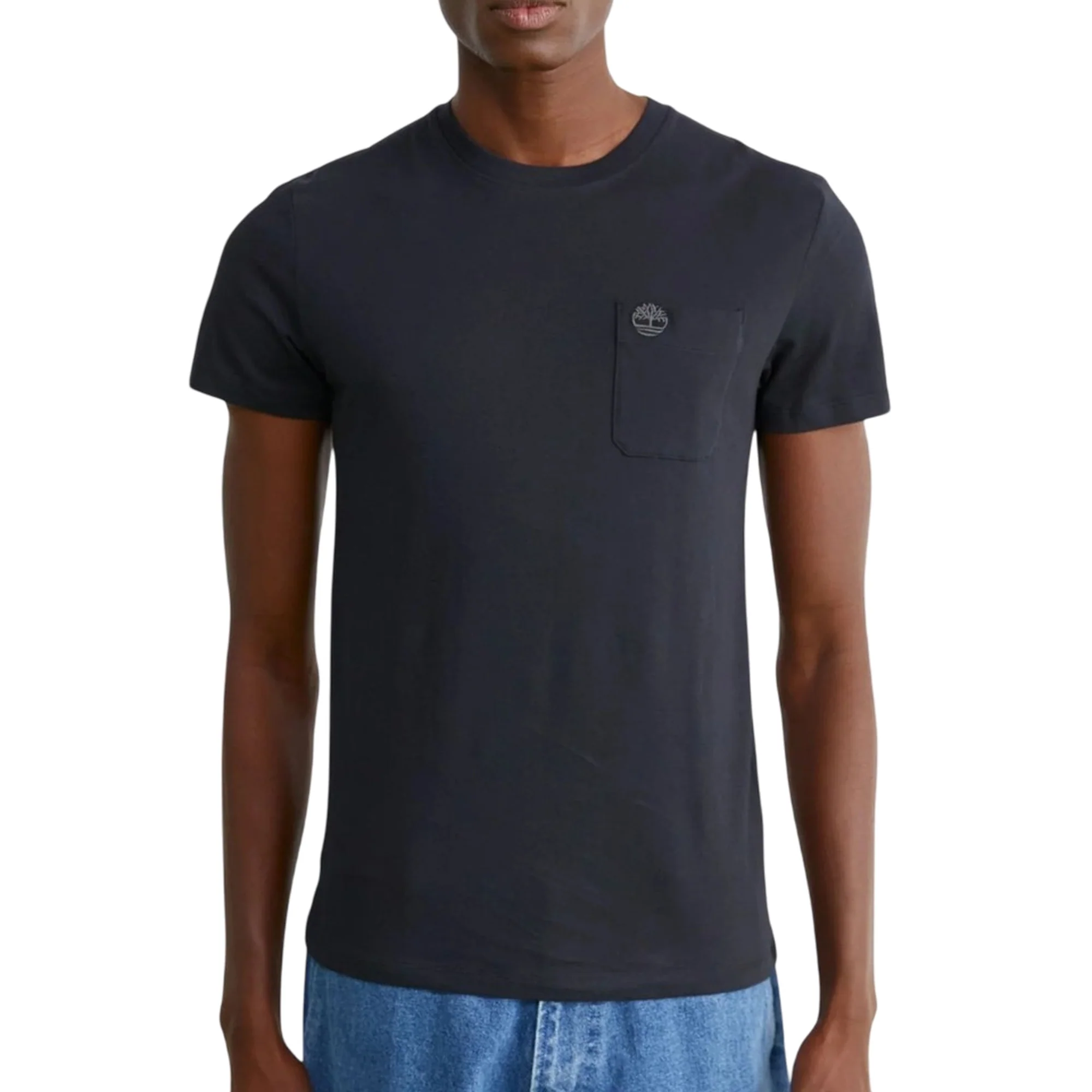 T-shirt Uomo con taschino Dunstan River Nero - Image 2