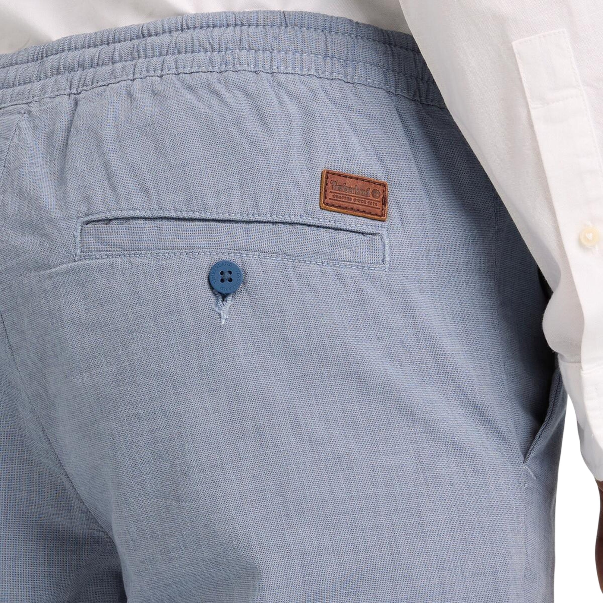 Pantaloni Cotton Jogger da Uomo in Azzurro carta da zucchero - Image 4