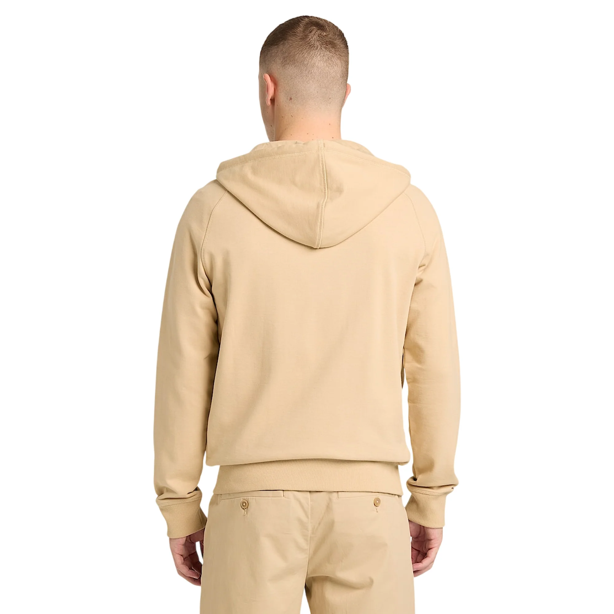 Felpa Exeter River da Uomo Beige con Zip - Image 3