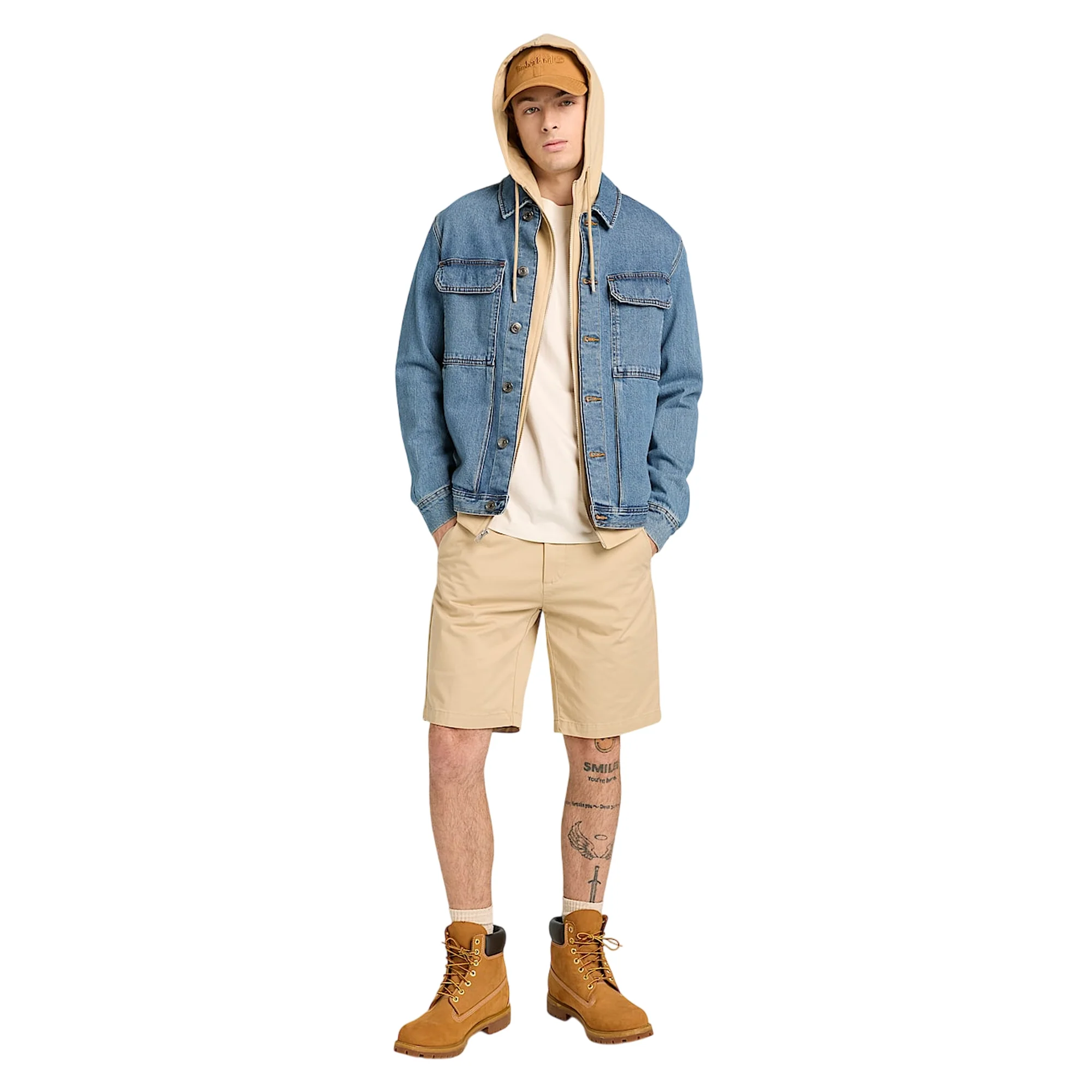 Felpa Exeter River da Uomo Beige con Zip - Image 5
