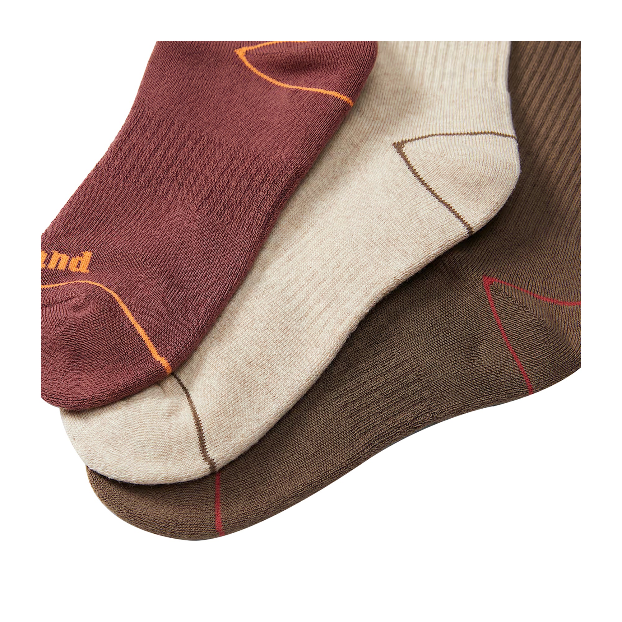 Calzettoni Unisex Bowden Marrone, Rosso, Beige - Image 2