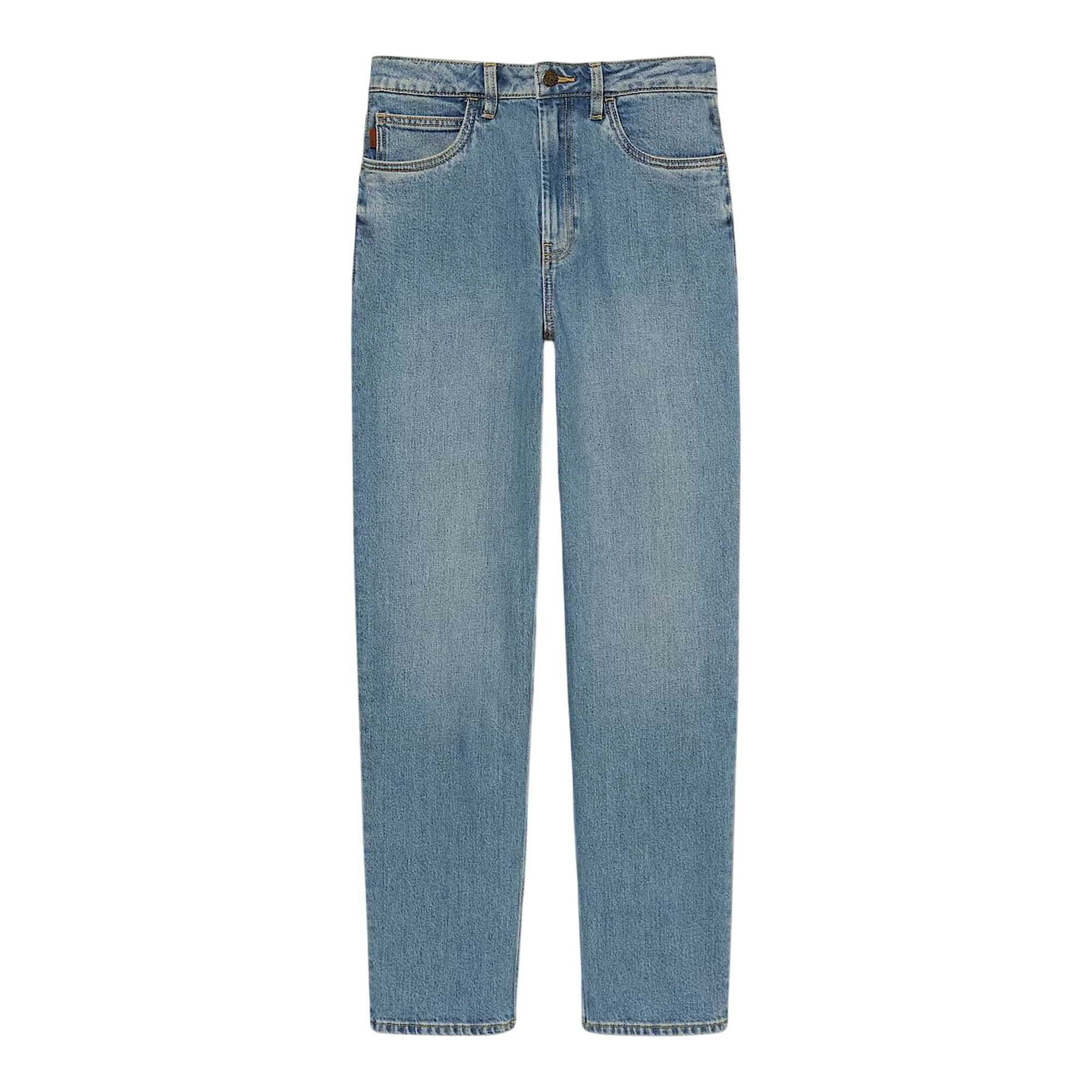 Pantaloni in denim a gamba dritta in blu chiaro