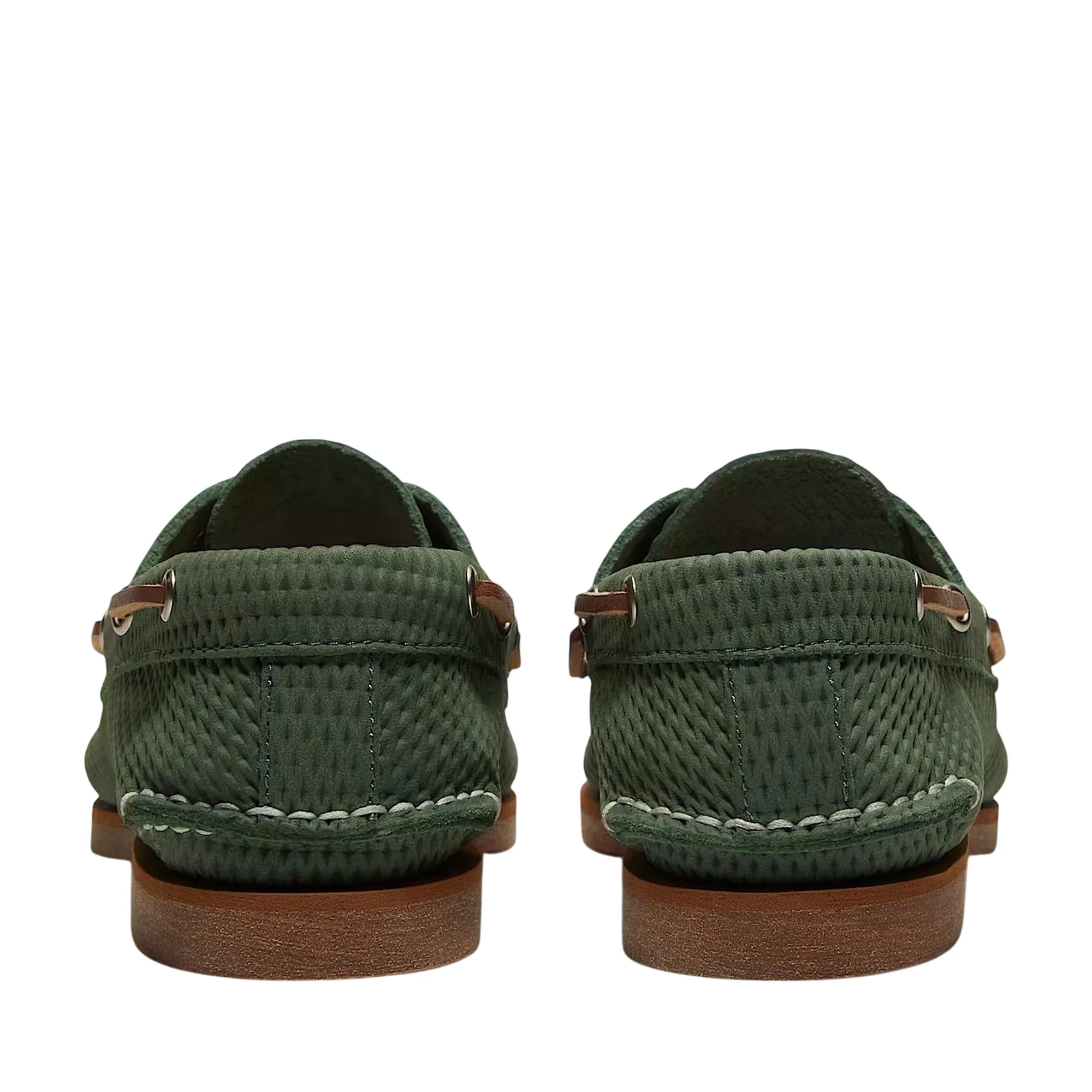 Scarpa da Barca Classic da donna in verde - Image 4