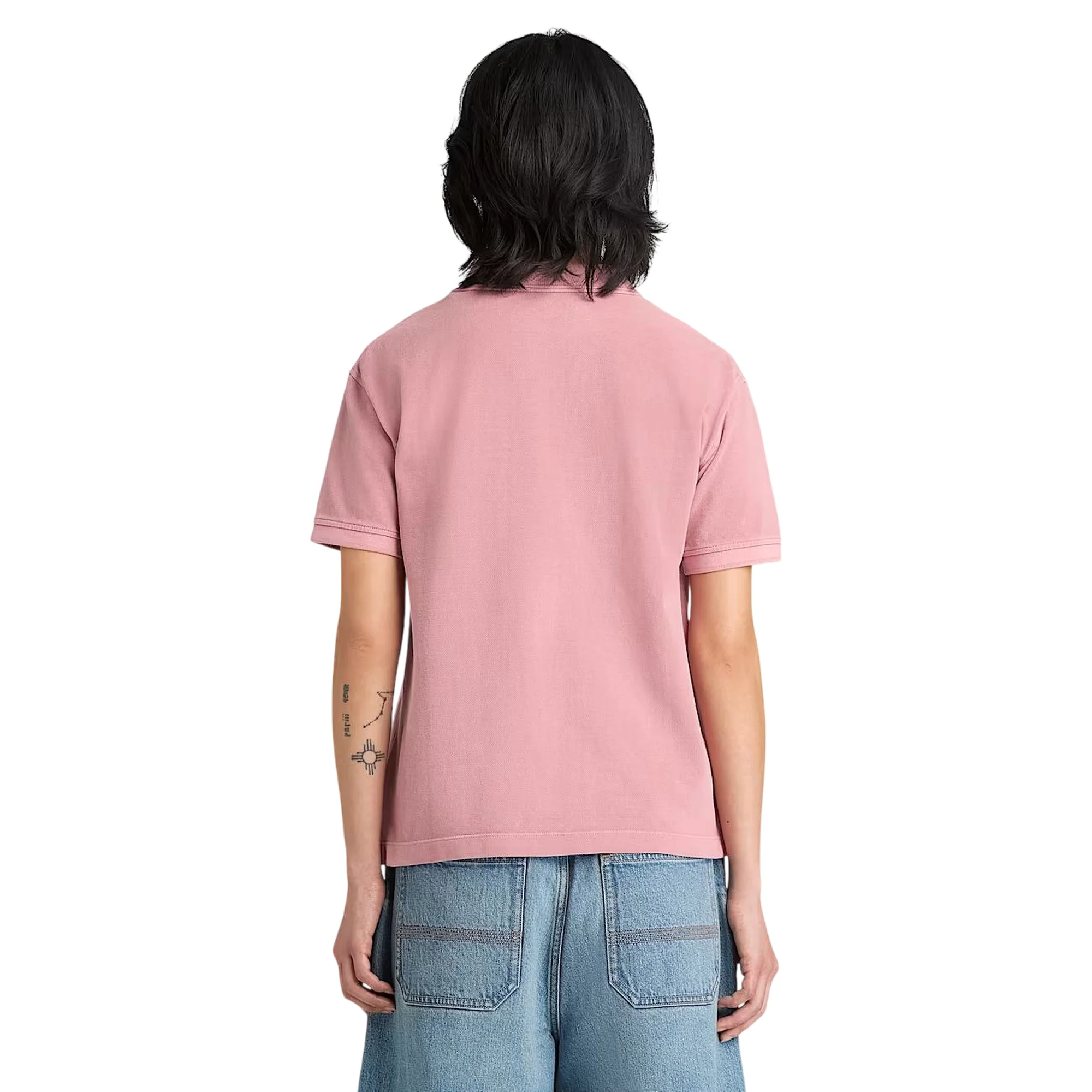 Polo da Donna rosa in Piqué - Image 3