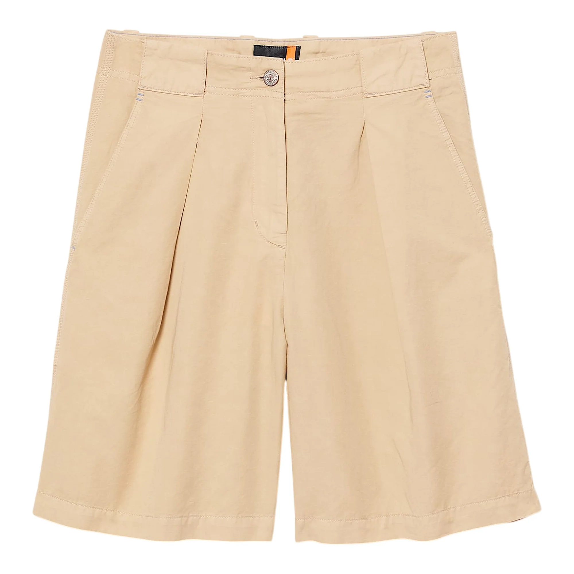 Bermuda Donna in cotone e lino Beige