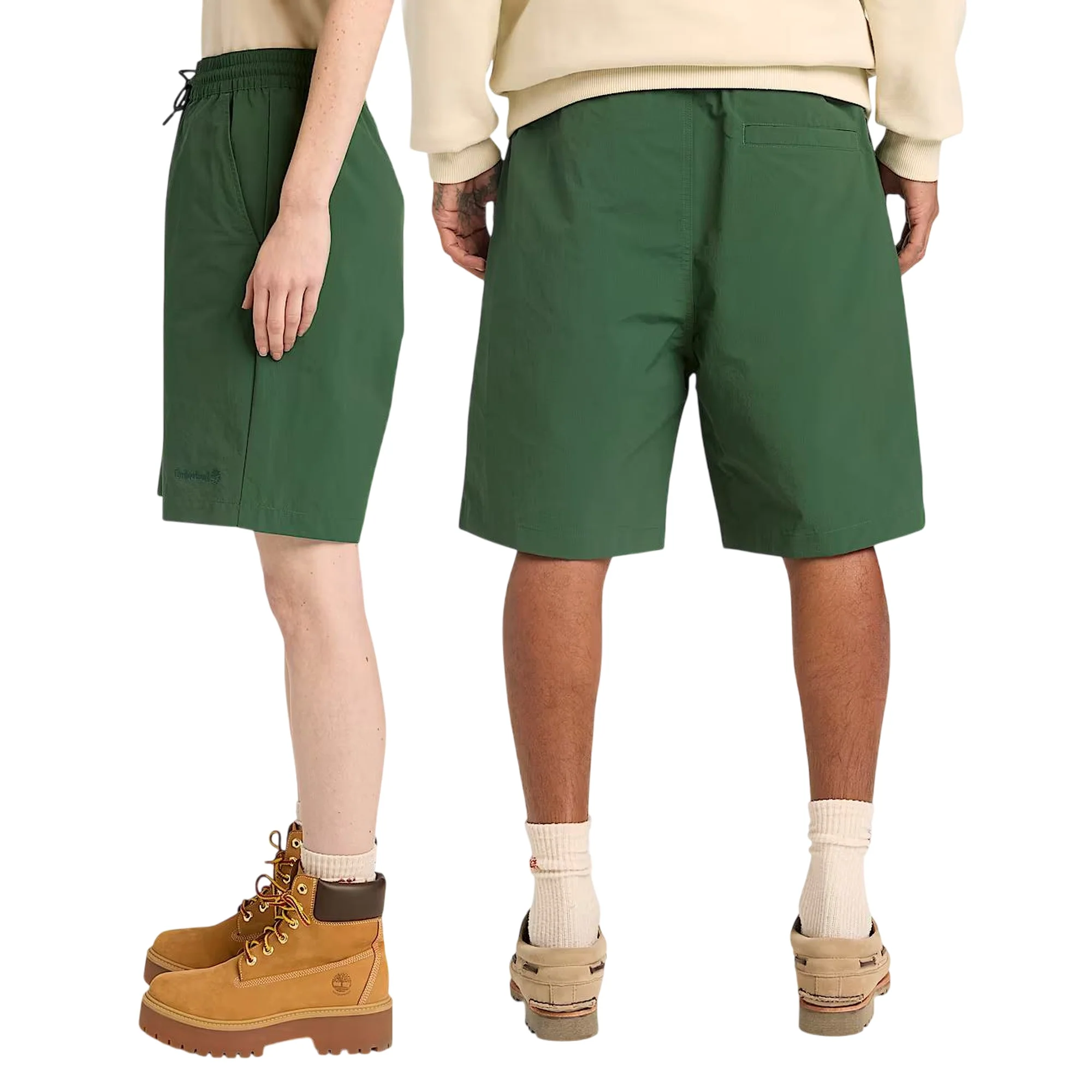 Shorts Unisex in nylon leggero Verde - Image 2