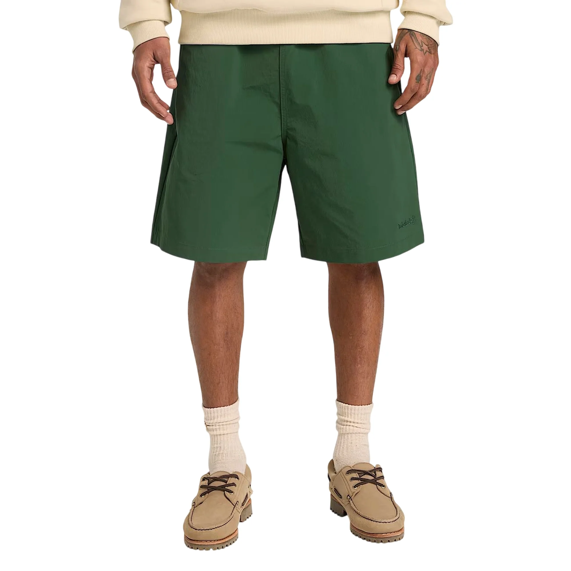 Shorts Unisex in nylon leggero Verde - Image 3