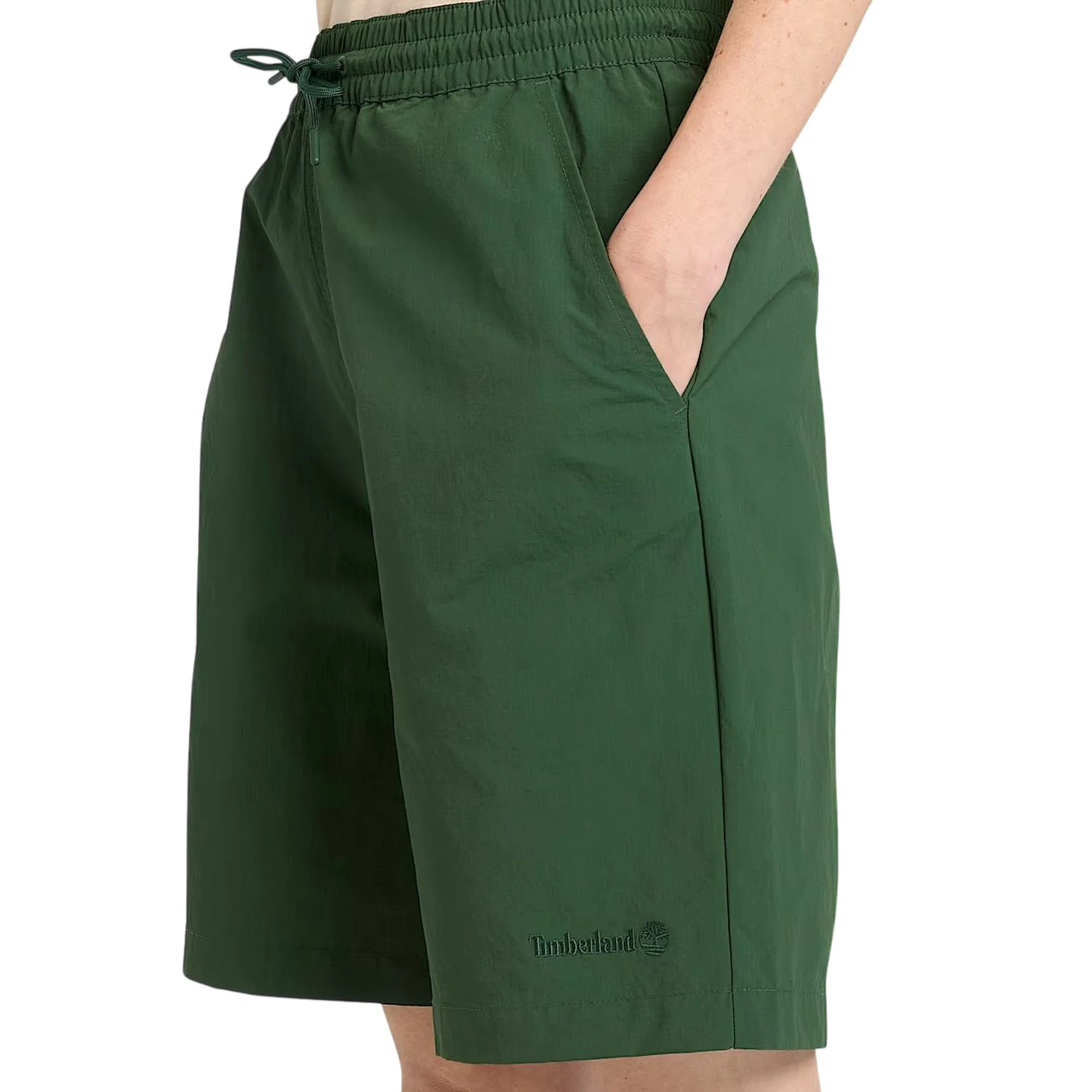 Shorts Unisex in nylon leggero Verde - Image 4