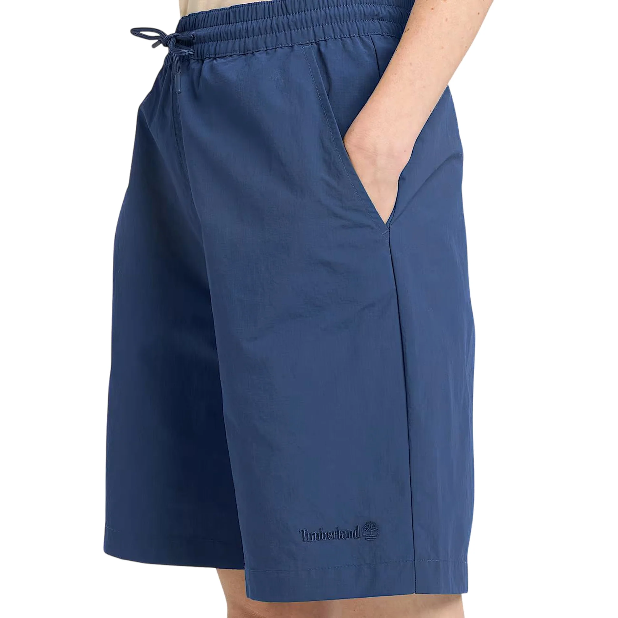 Shorts Unisex in nylon leggero Blu - Image 3