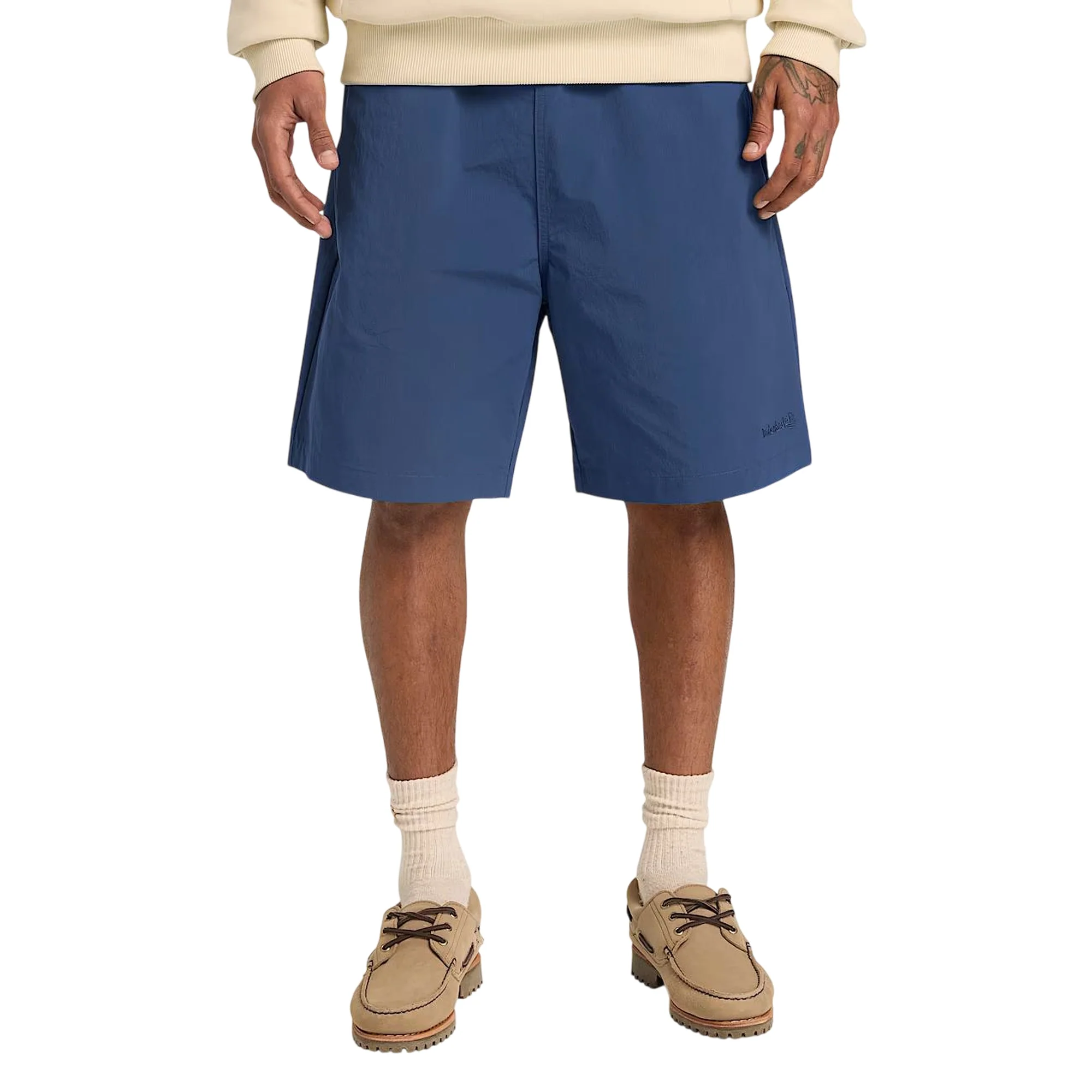 Shorts Unisex in nylon leggero Blu - Image 4