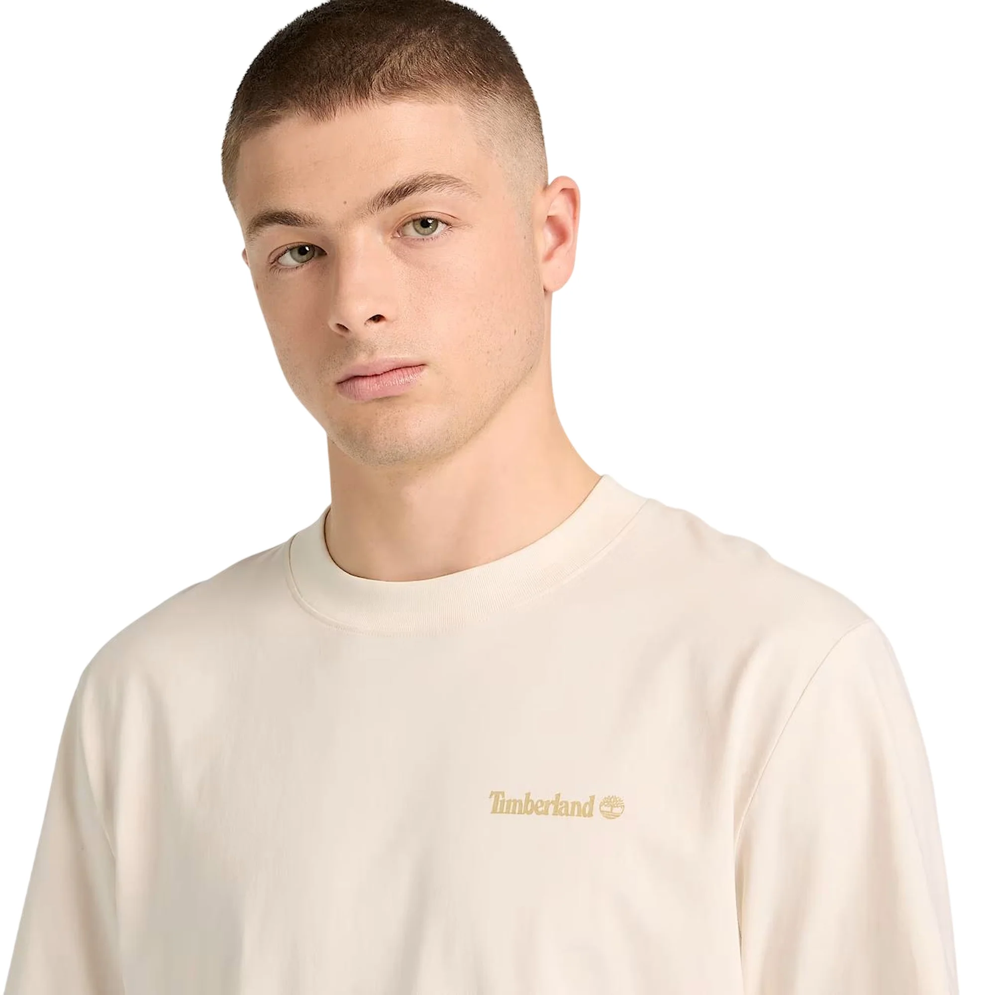 T-shirt con grafica da uomo in bianco - Image 3
