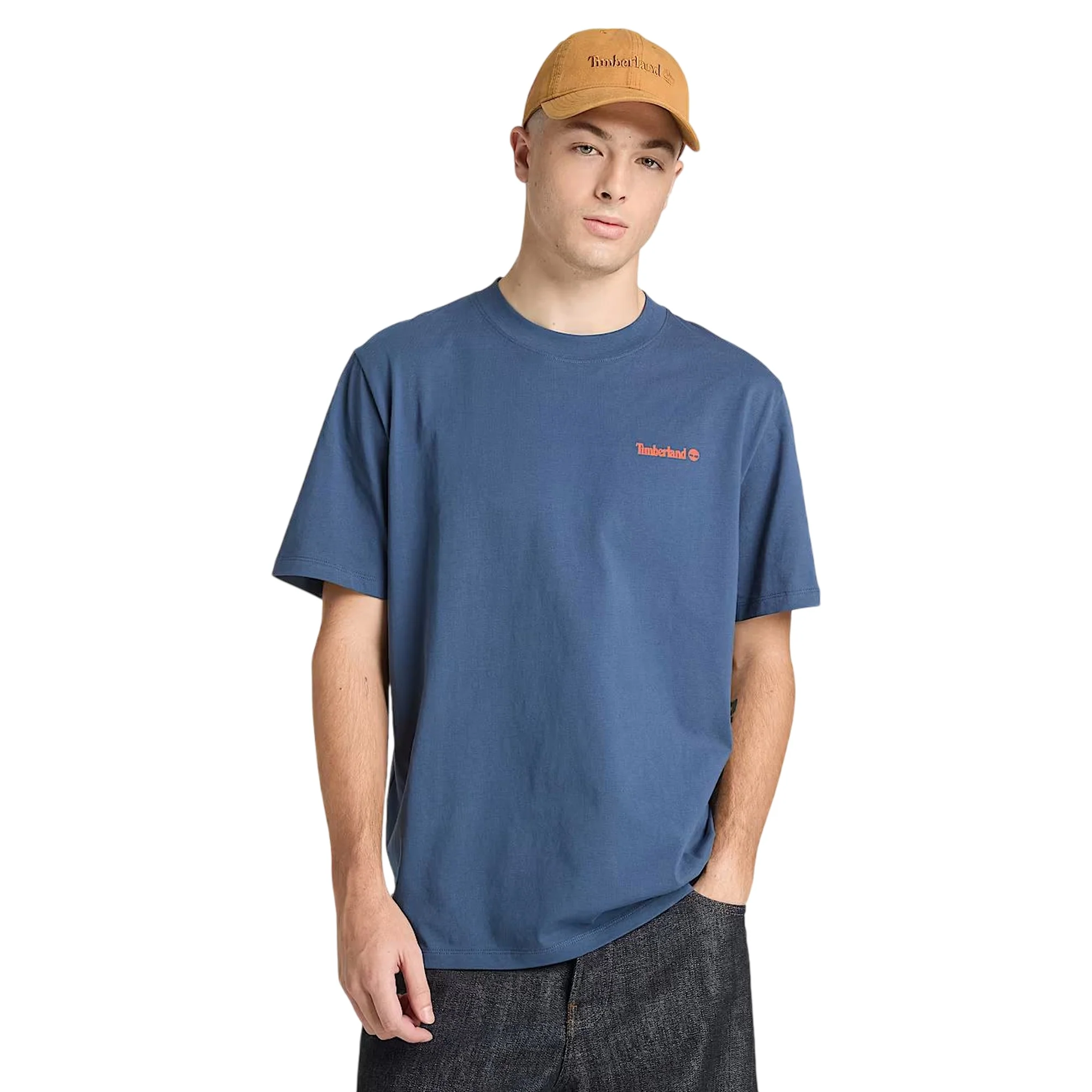 T-shirt con grafica da uomo in blu chiaro - Image 2