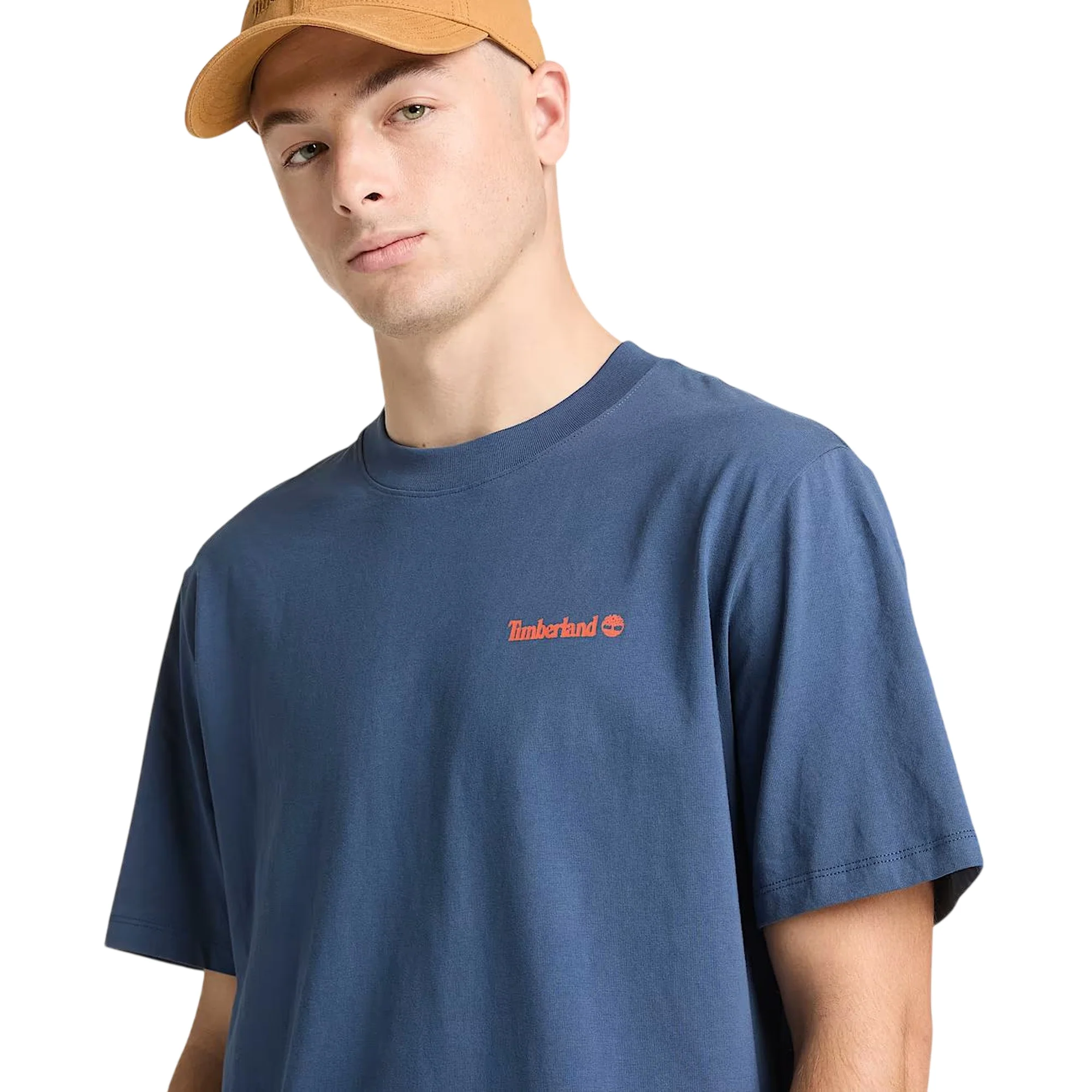 T-shirt con grafica da uomo in blu chiaro - Image 3