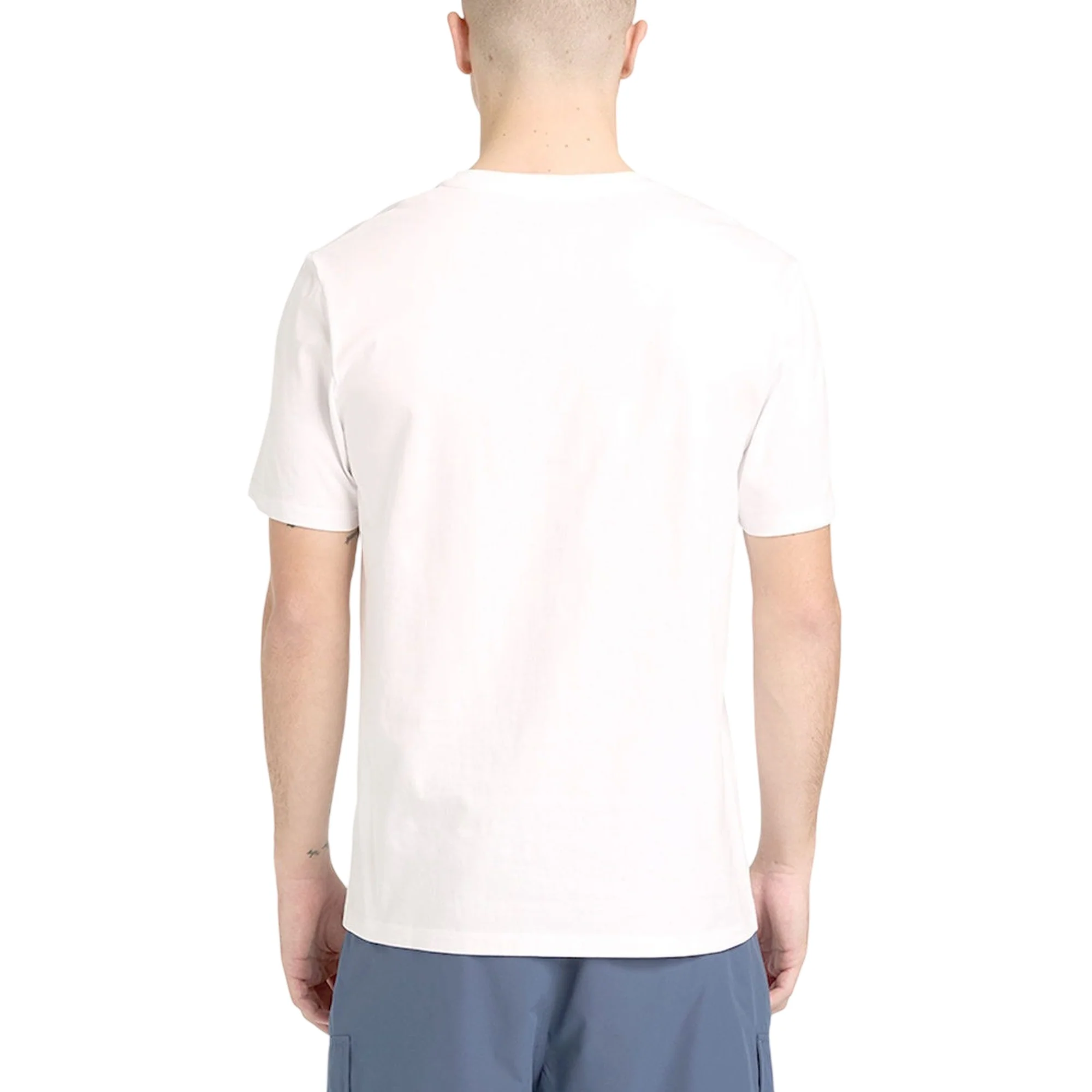 T-shirt da Uomo bianca con Logo centrale - Image 4