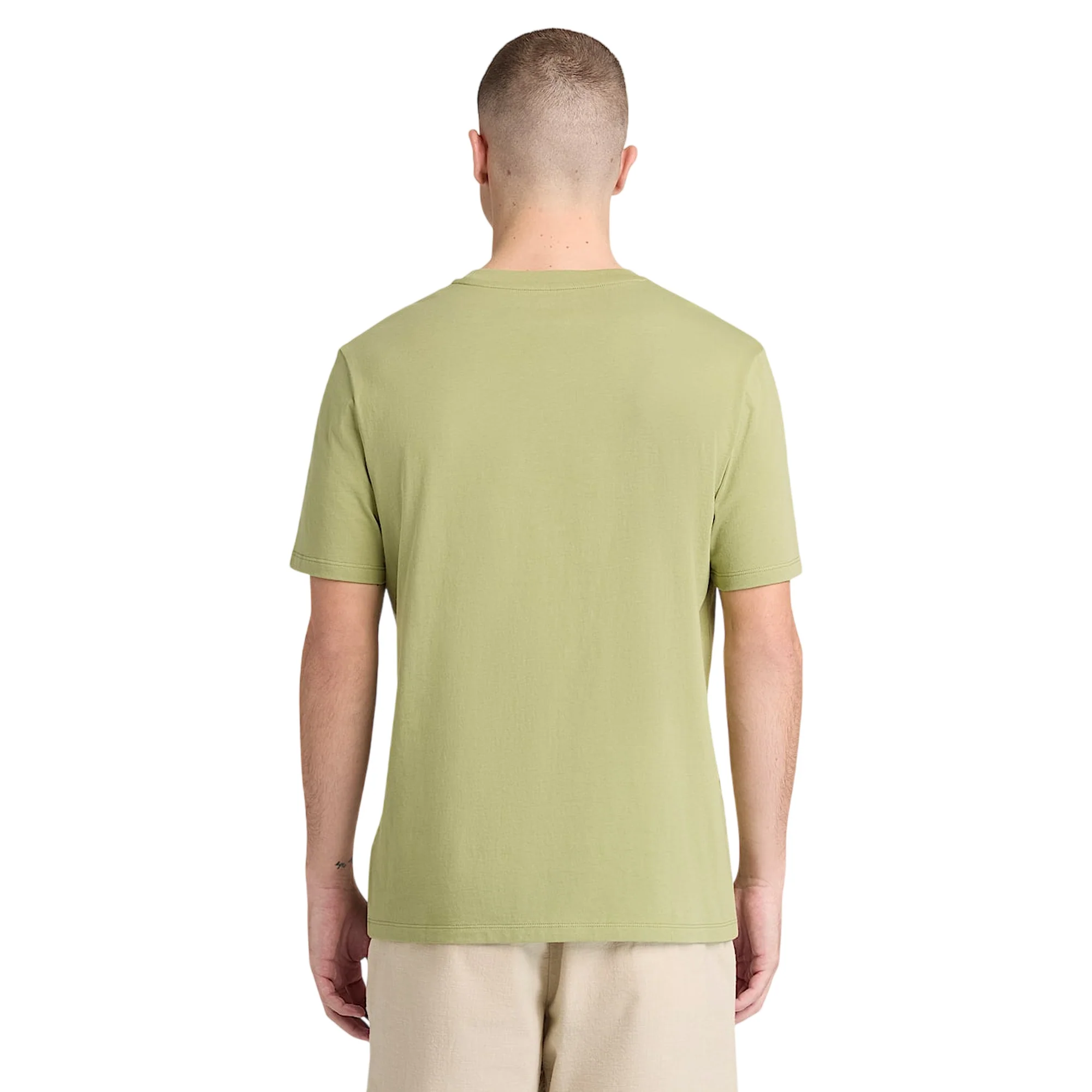T-shirt da Uomo verde chiaro con logo centrale - Image 4