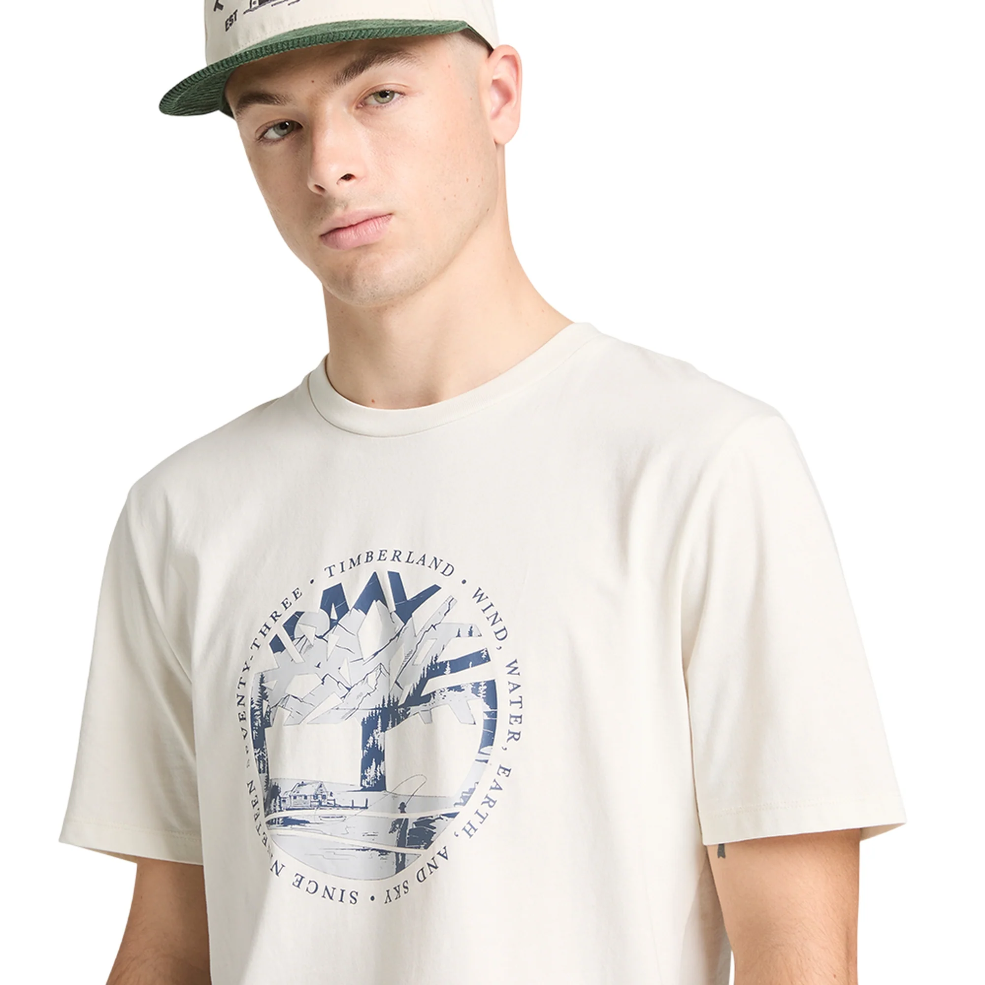 T-shirt Uomo Bianca con stampa grafica - Image 4