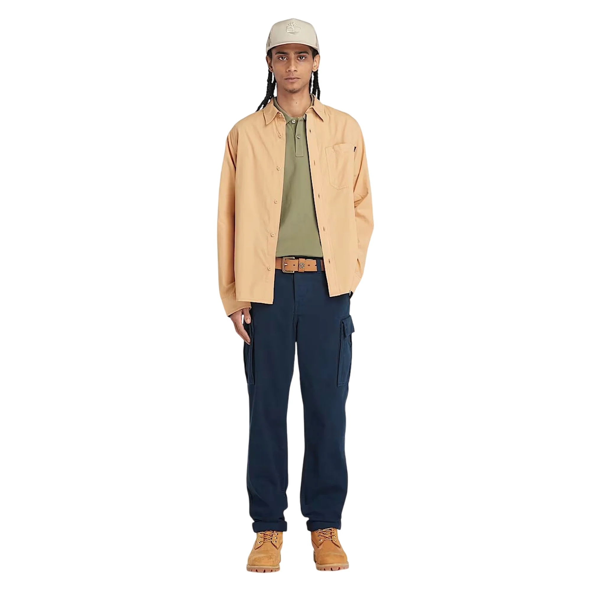 Pantaloni Cargo Uomo in Twill Brookline Blu scuro - Image 4