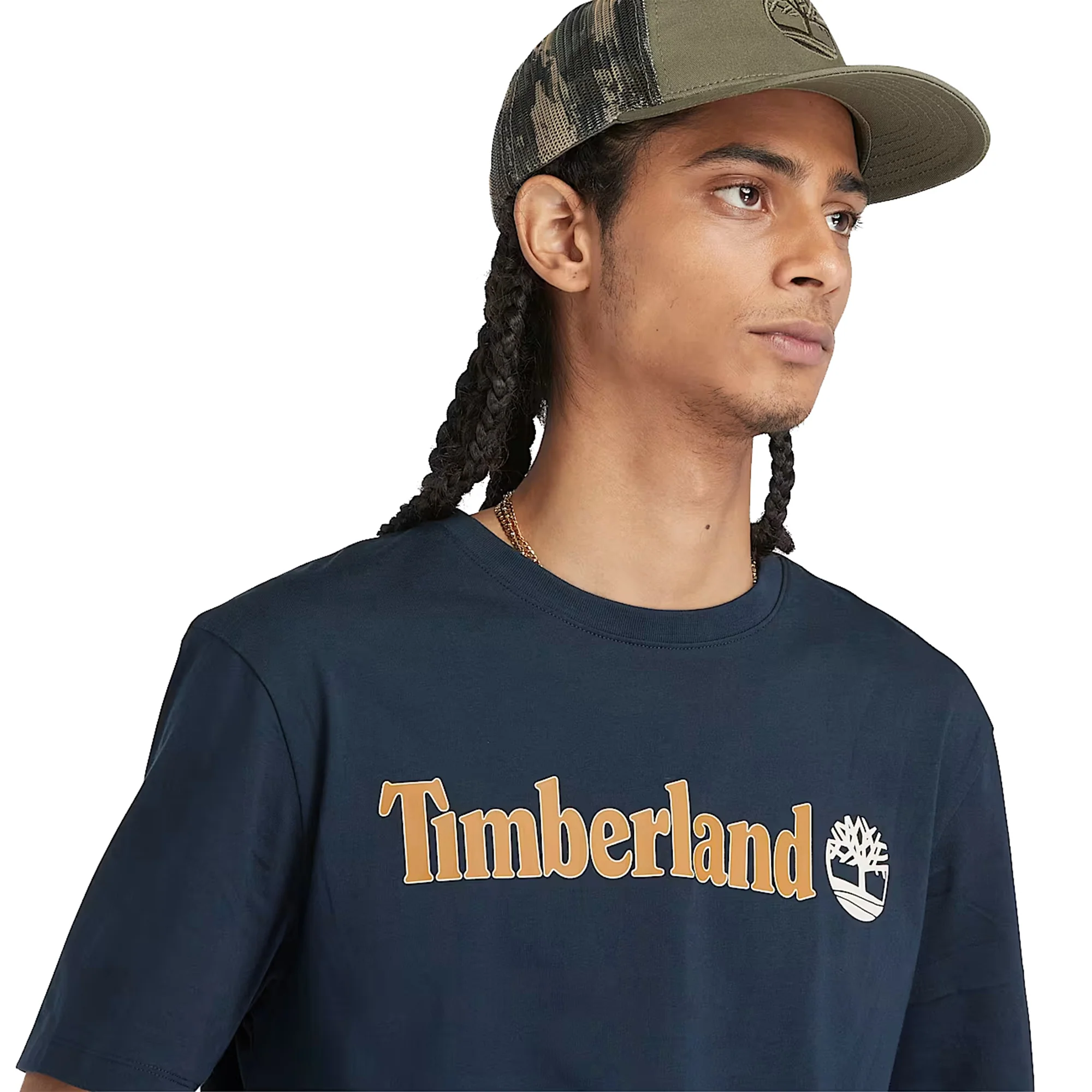 T-shirt Uomo Con Logo Lineare Kennebec River Blu scuro - Image 4
