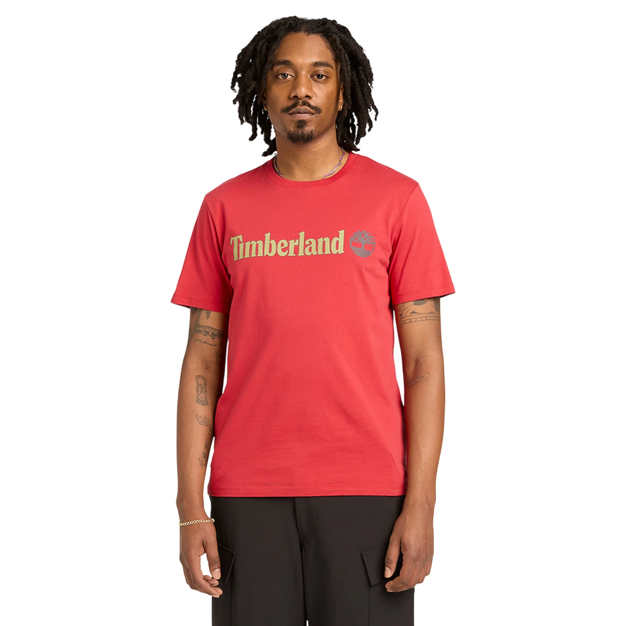 T-shirt Uomo Kennebec Rosso con logo lineare - Image 2