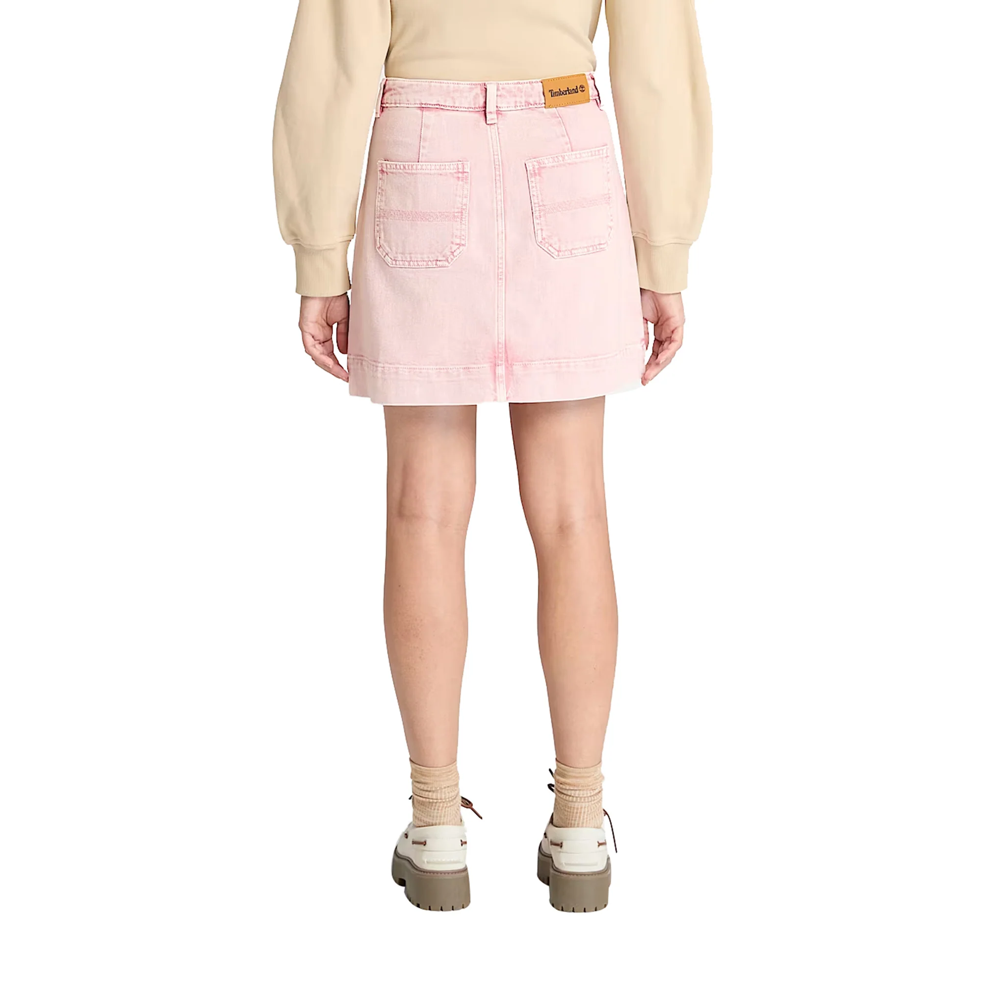 Minigonna Donna con bottoni Rosa - Image 3