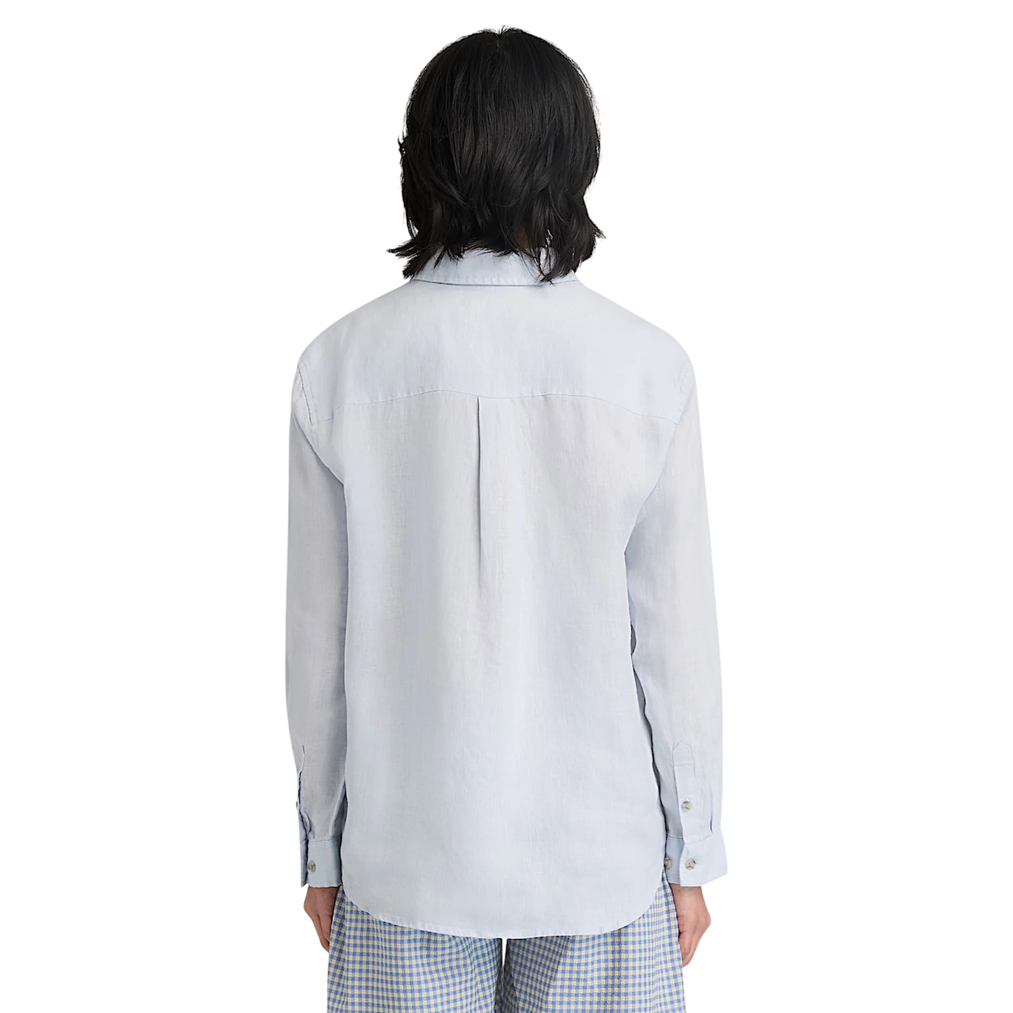 Camicia Donna in lino Grigio - Image 3