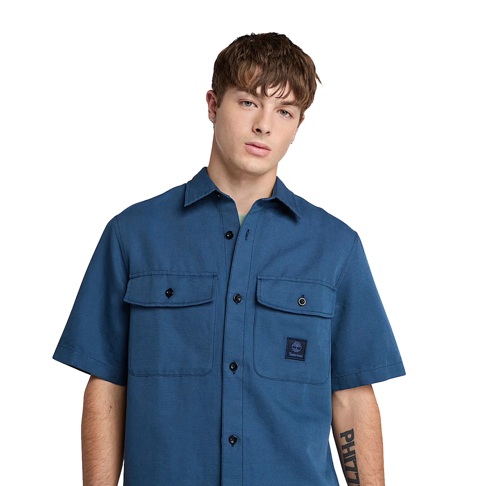 Camicia over da Uomo Utility Blu scuro - Image 4