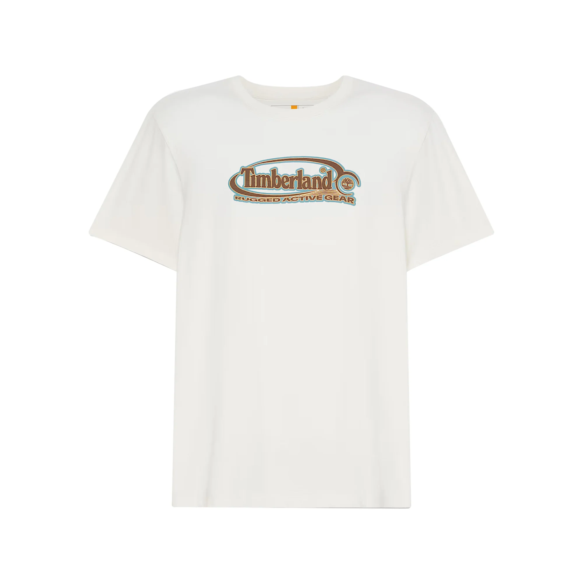 T-shirt Uomo Bianco con Logo Ovale Grande