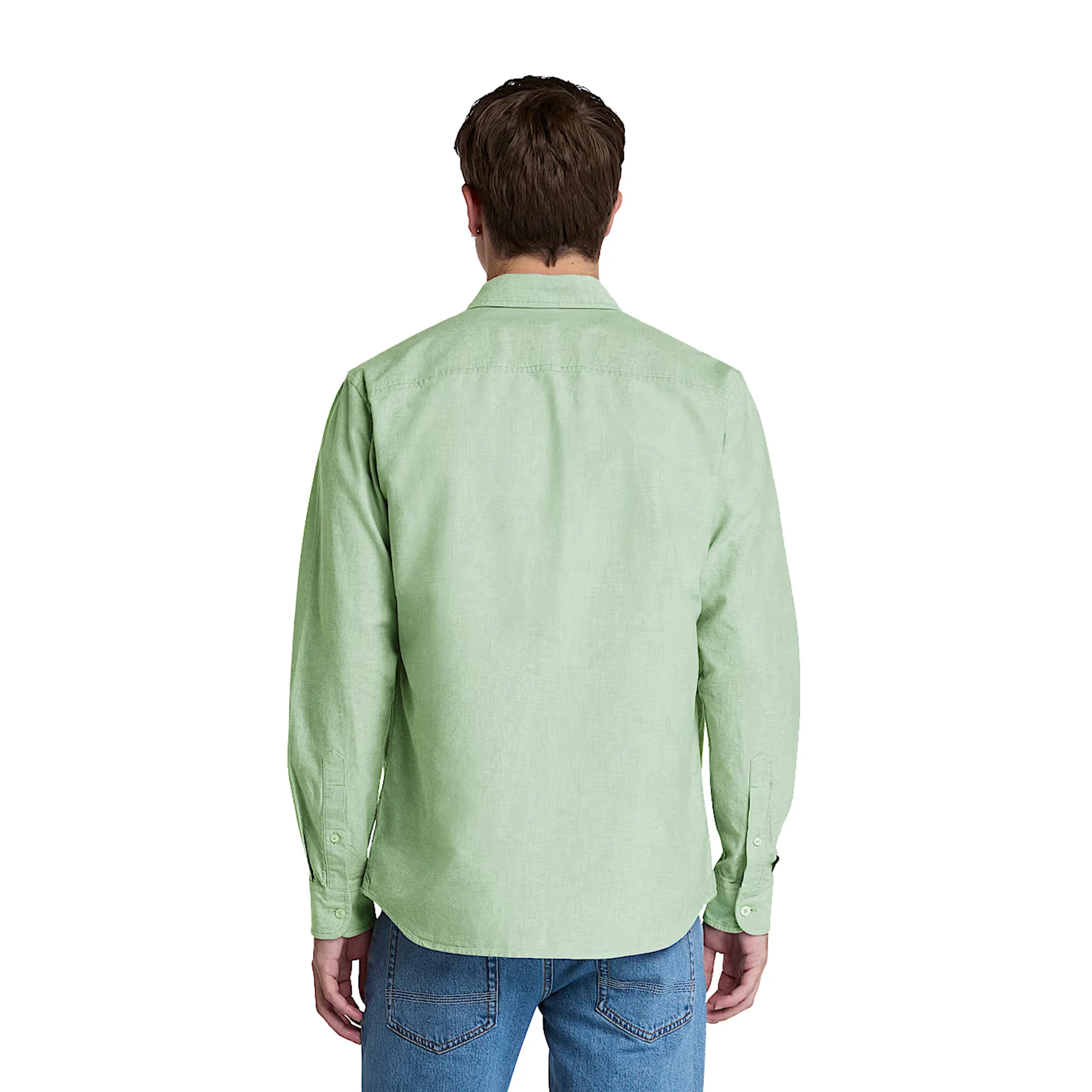 Camicia Uomo Oxford Verde - Image 3