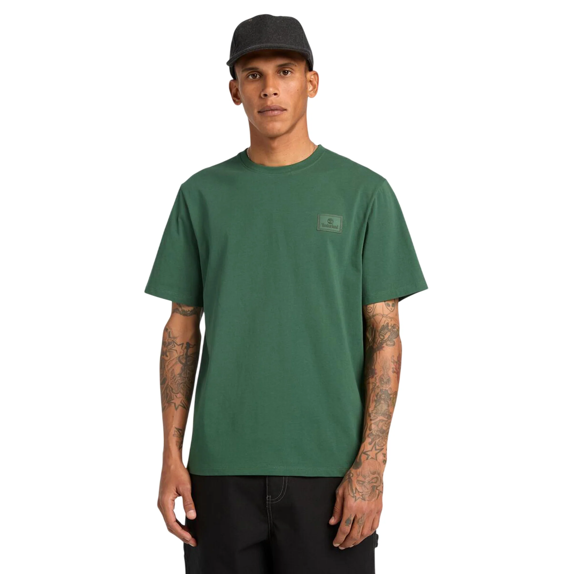 T-shirt Unisex con targhetta con logo Verde - Image 2