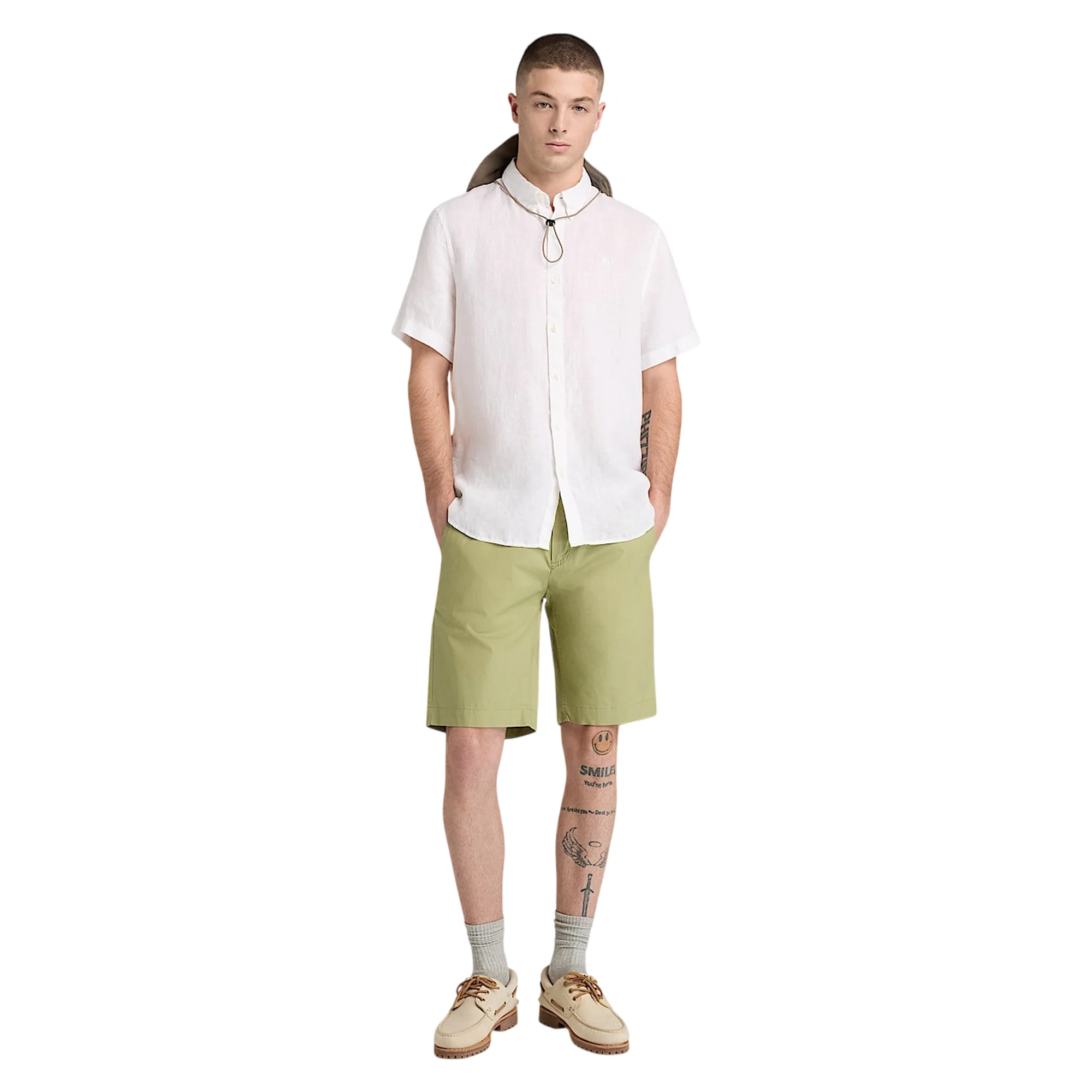 Shorts da Uomo CLAREMONT Chino Verdi - Image 3