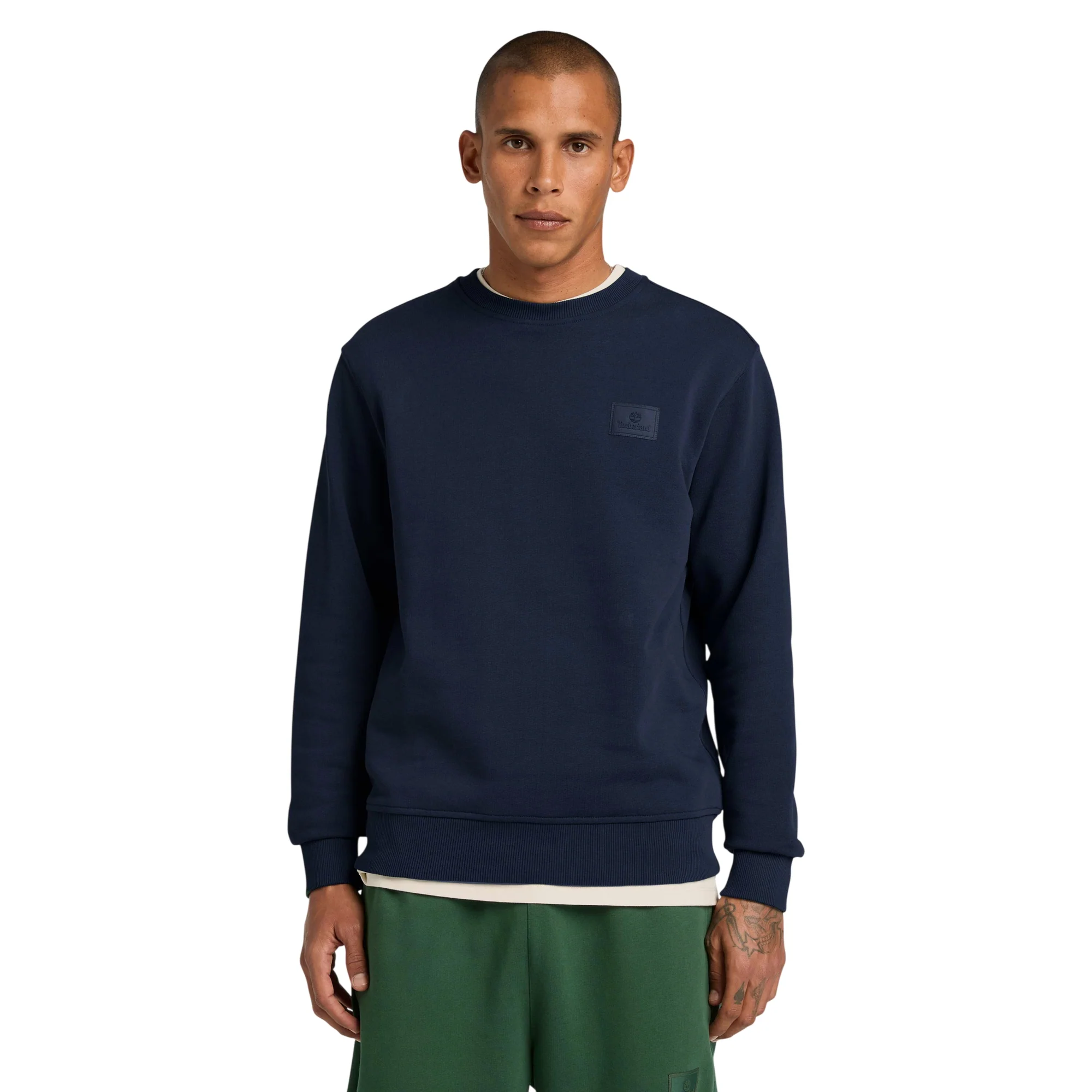 Felpa Unisex a girocollo in Cotone Blu - Image 2