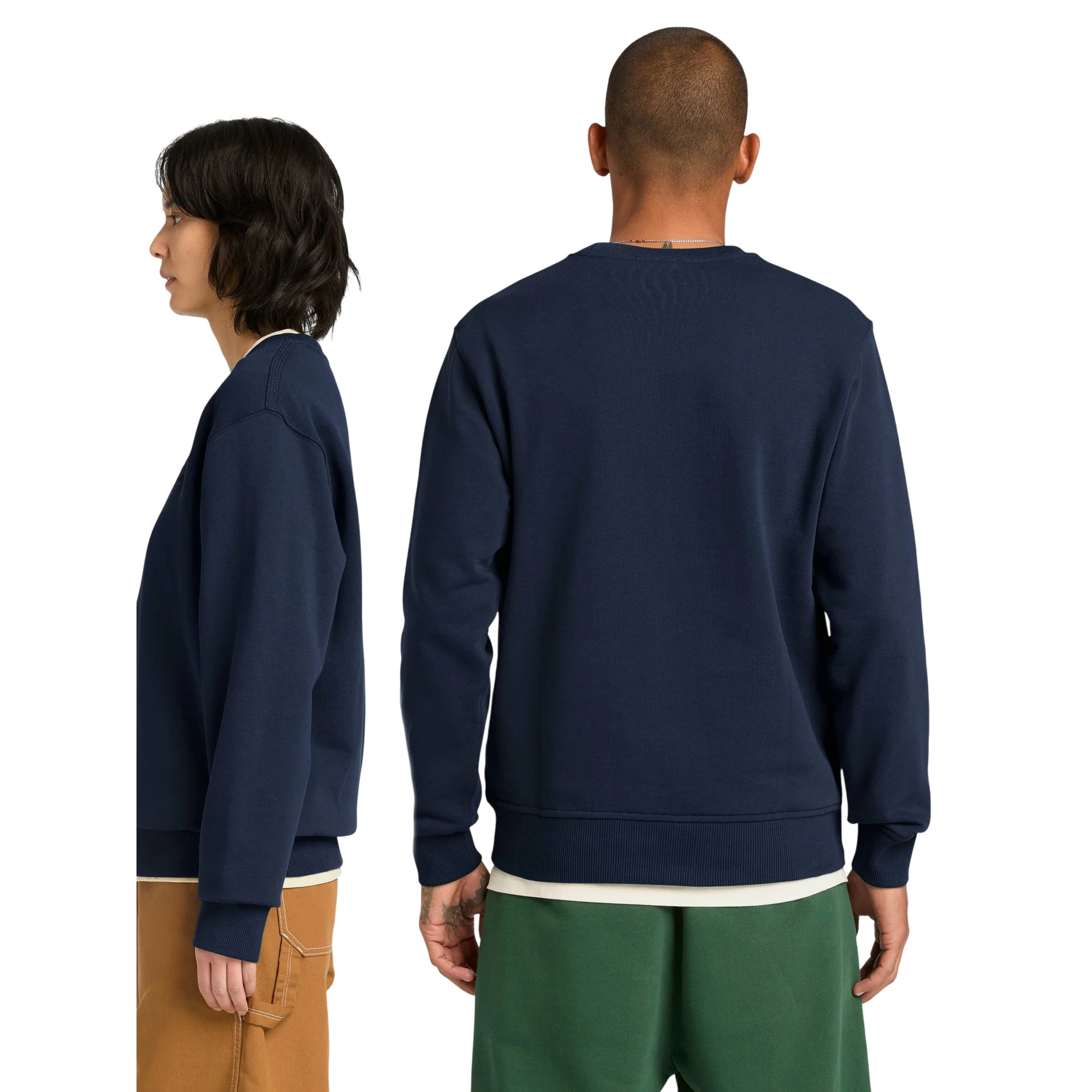 Felpa Unisex a girocollo in Cotone Blu - Image 3