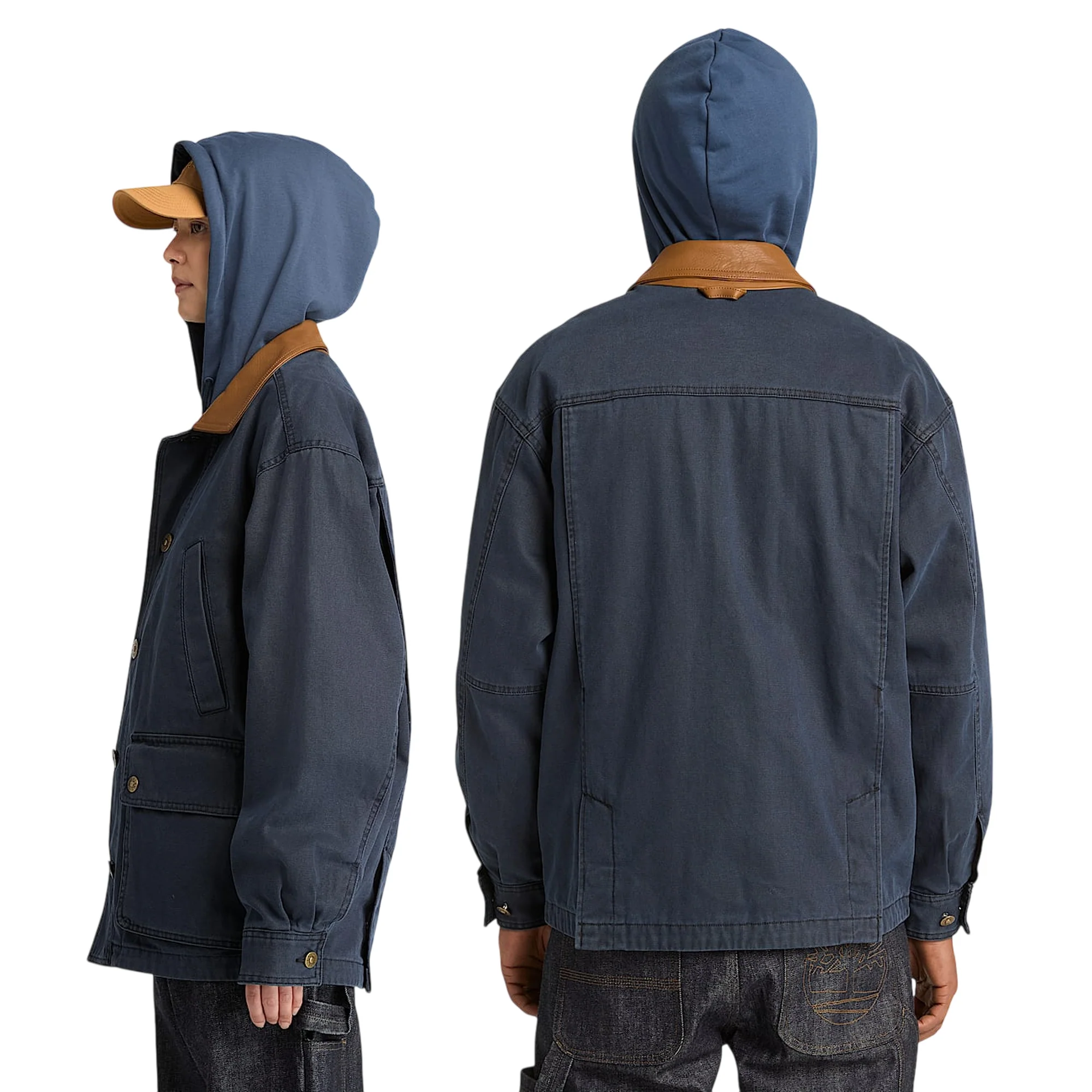 Giacca Field Unisex Wenham in tela Blu scuro - Image 3