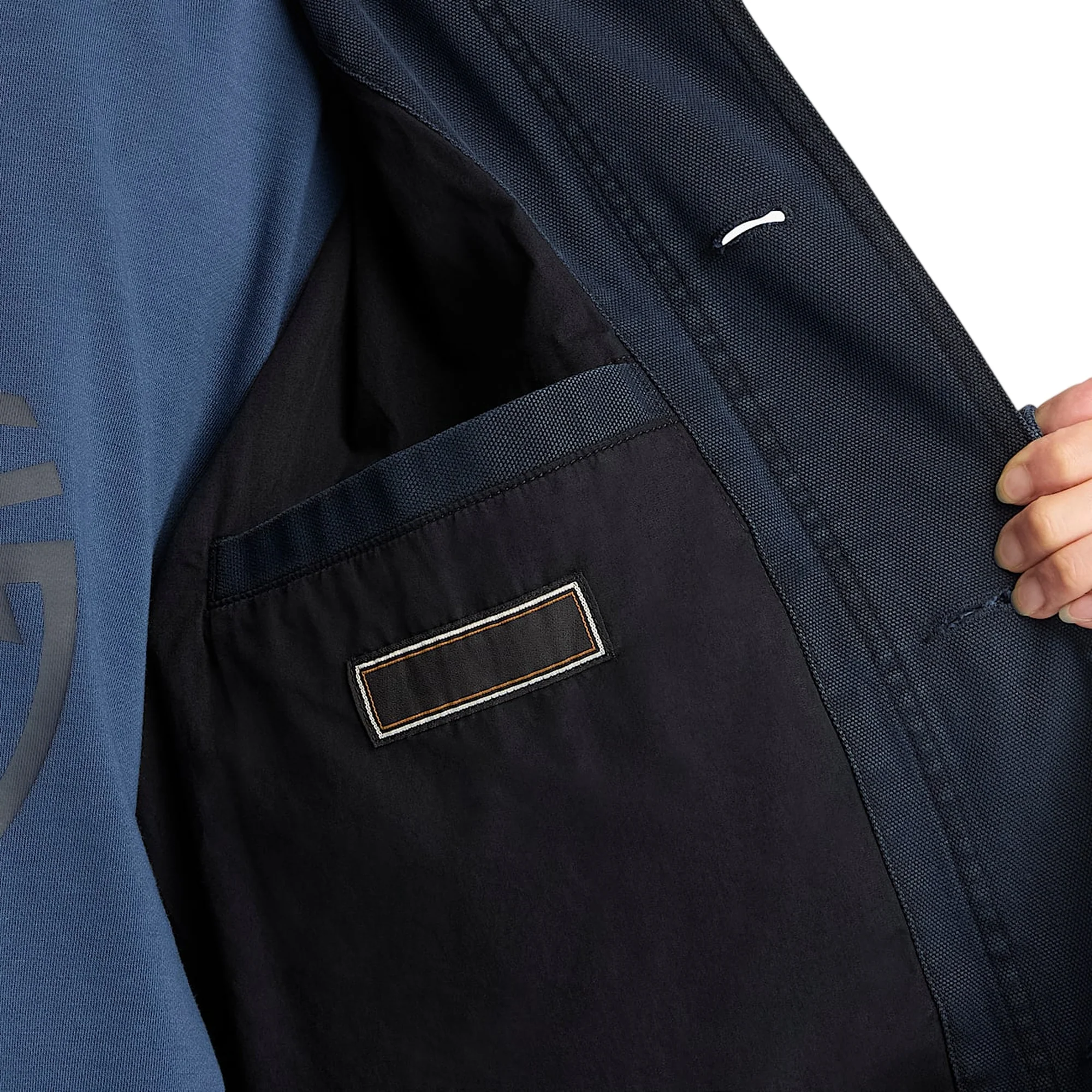 Giacca Field Unisex Wenham in tela Blu scuro - Image 5