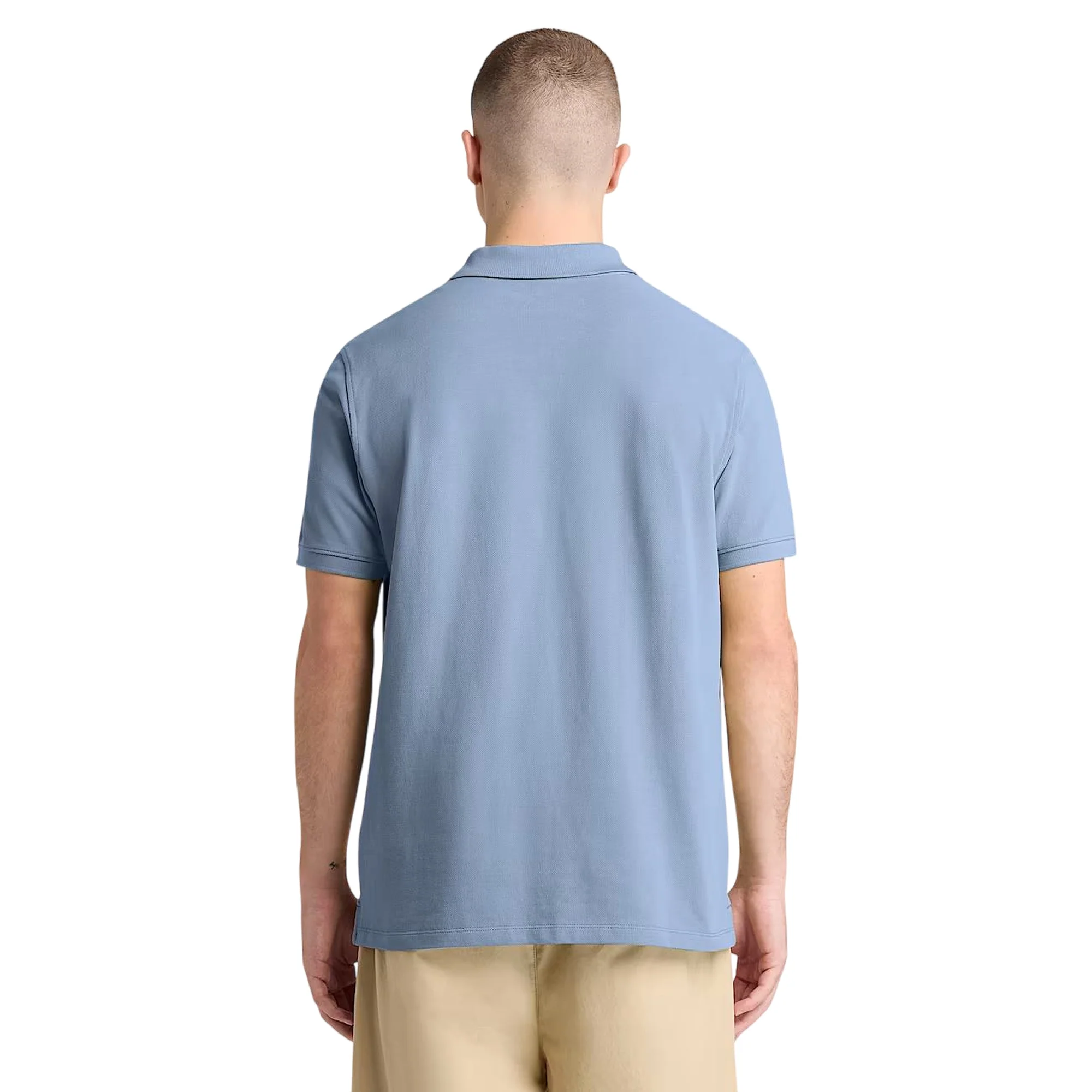 TIMBERLAND Polo MILLERS RIVER in piqué celeste - Image 2