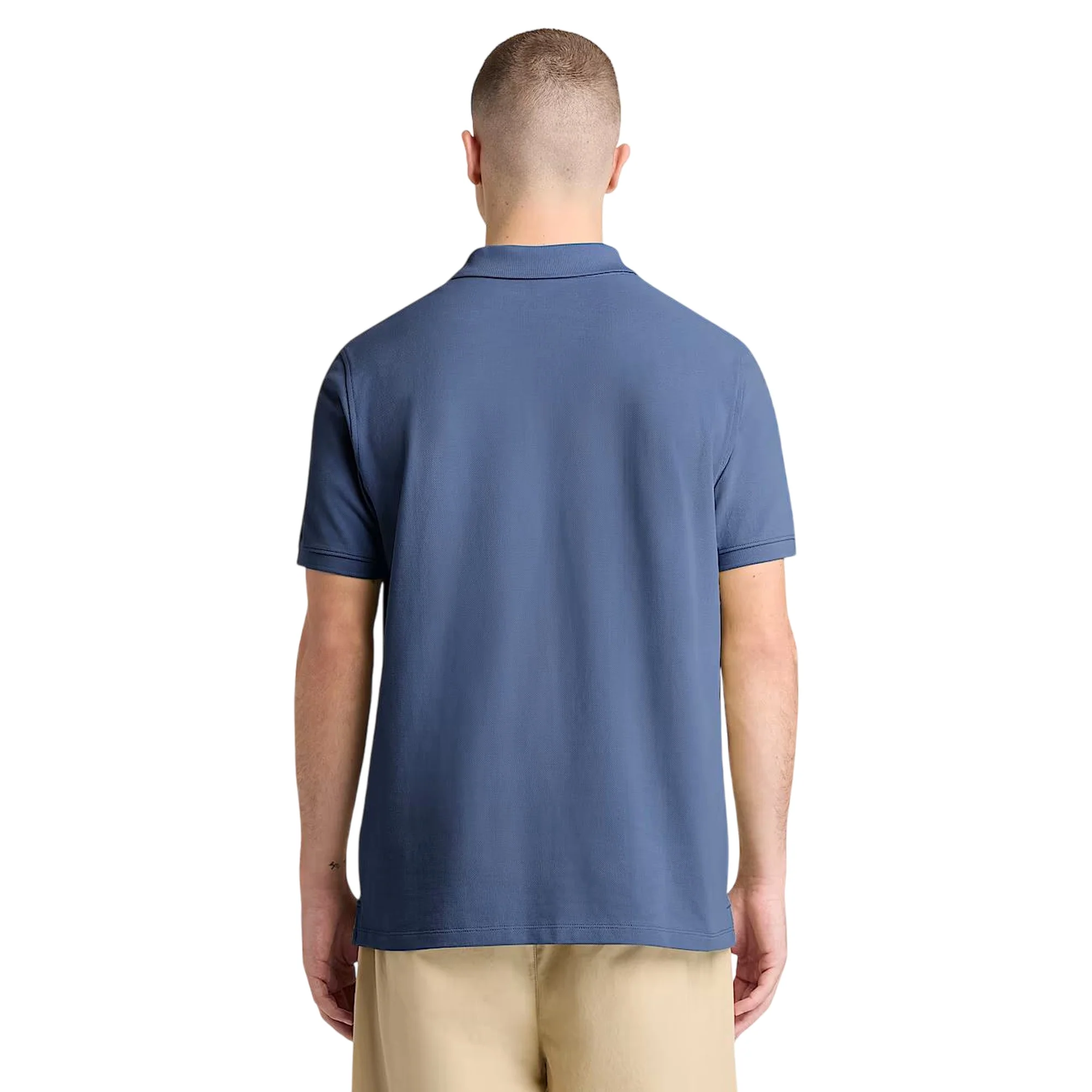 TIMBERLAND Polo blu scuro MILLERS RIVER in piqué - Image 3