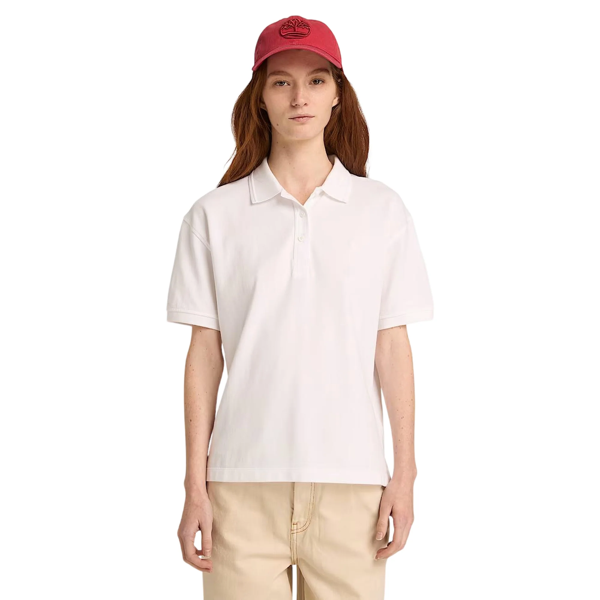 Polo in Piqué da Donna bianca - Image 2