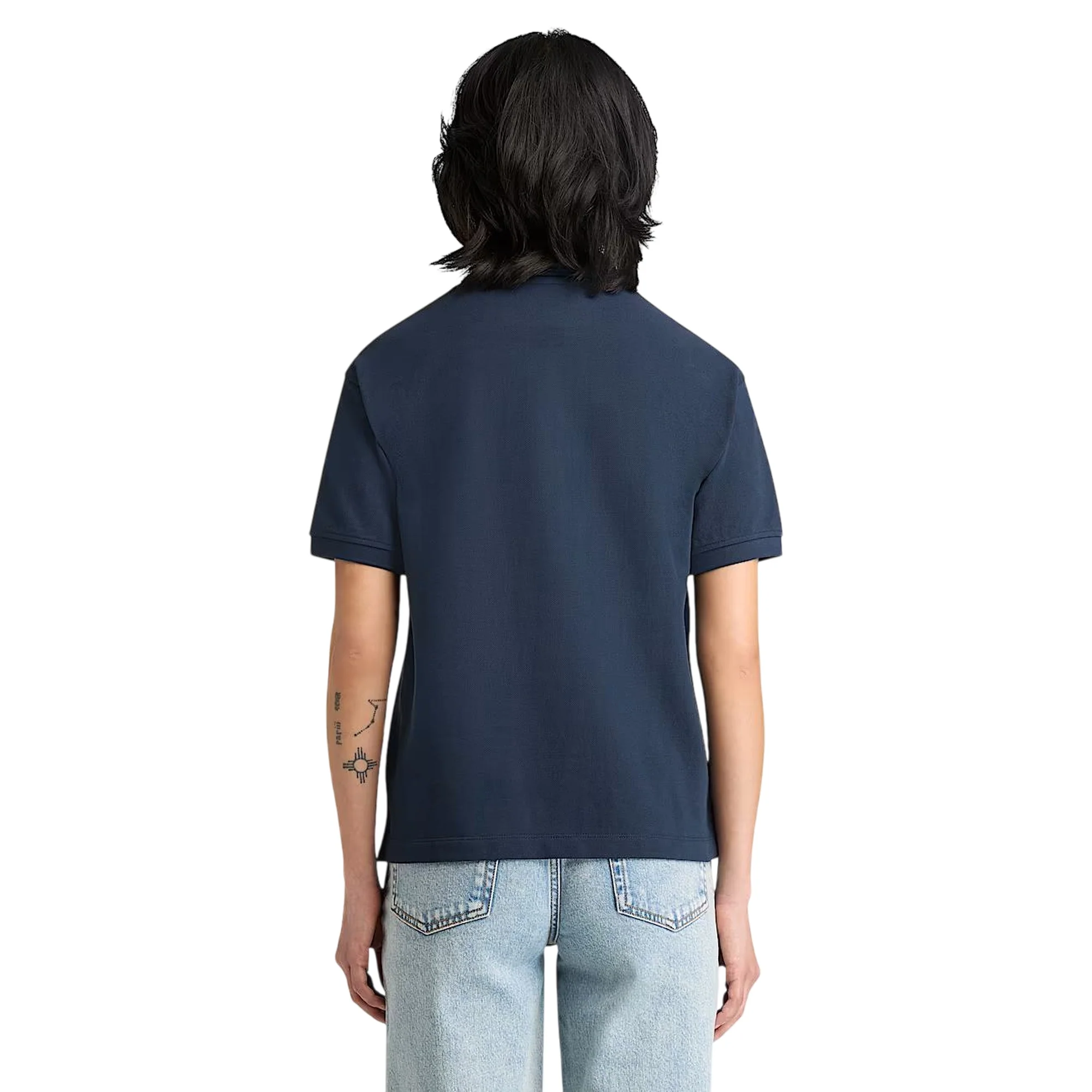 Polo in Piqué Blu da Donna - Image 4