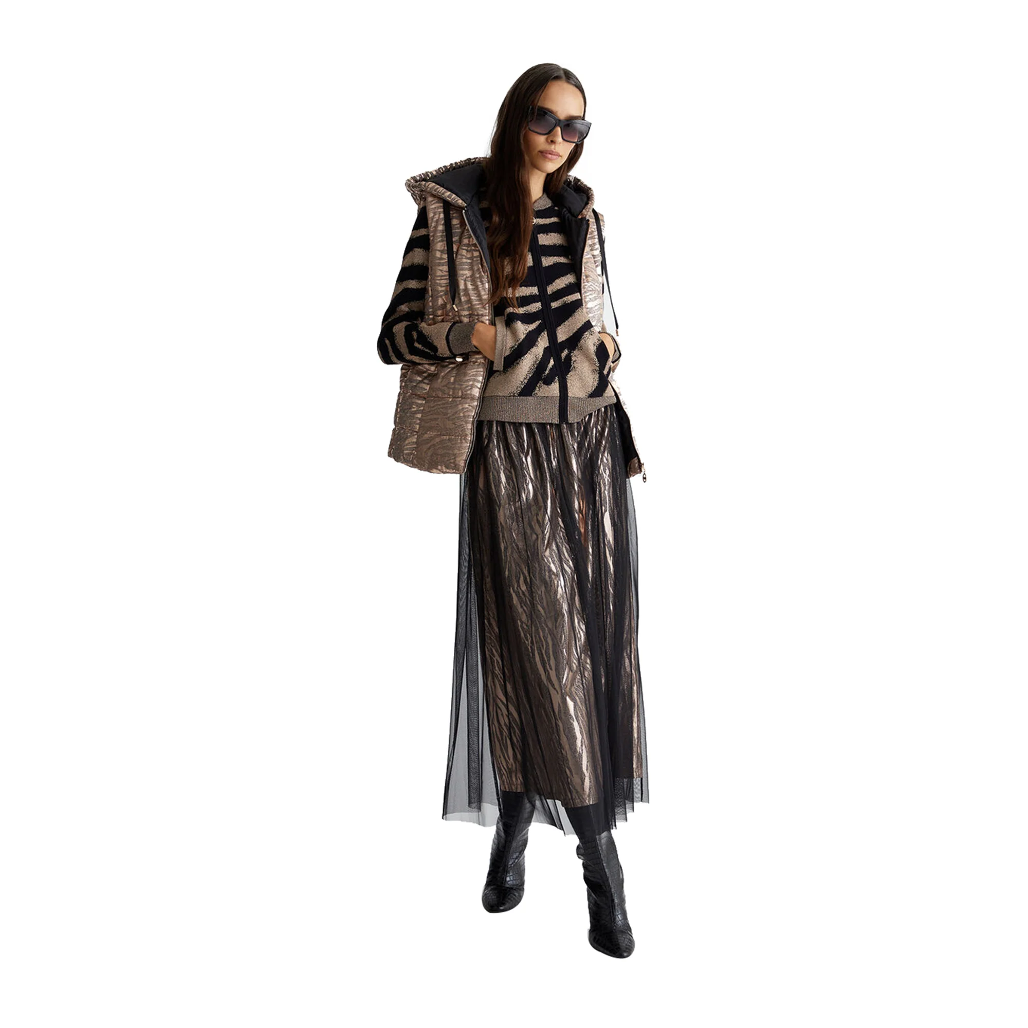 Gilet animalier Donna imbottito - Image 4