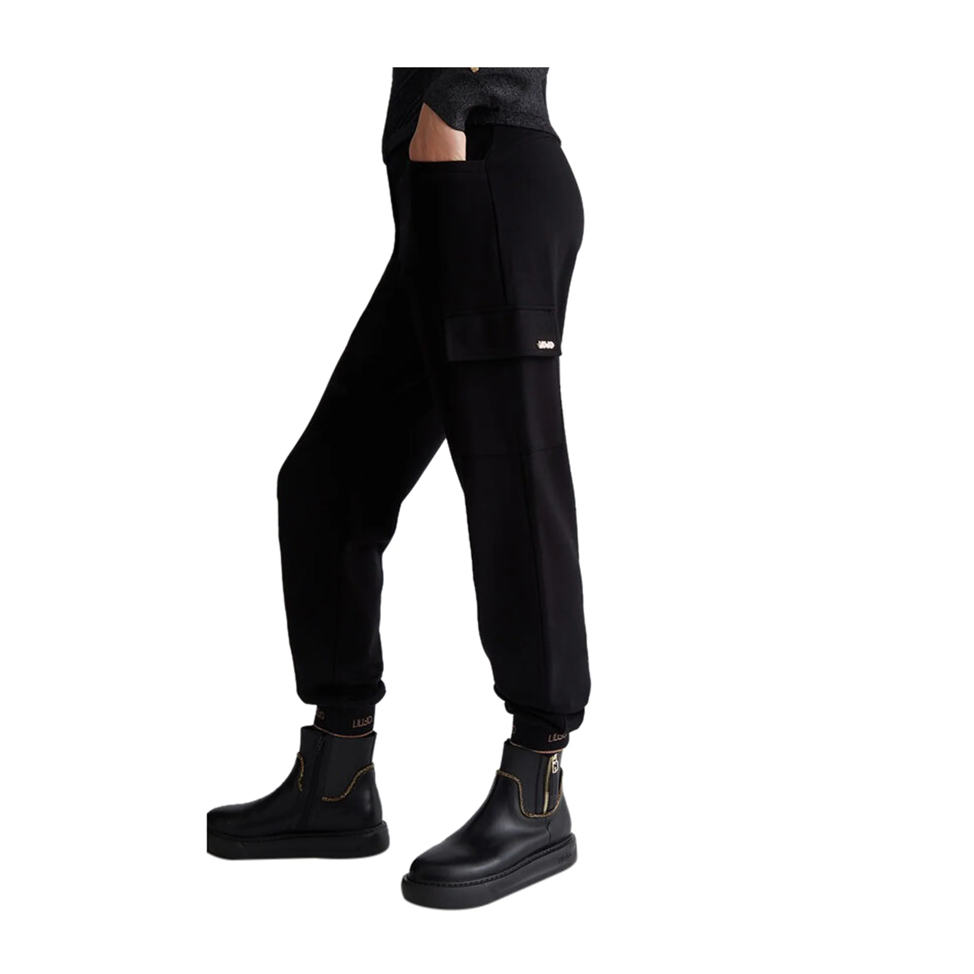Pantaloni Donna con elastico alle caviglie con logo - Image 3