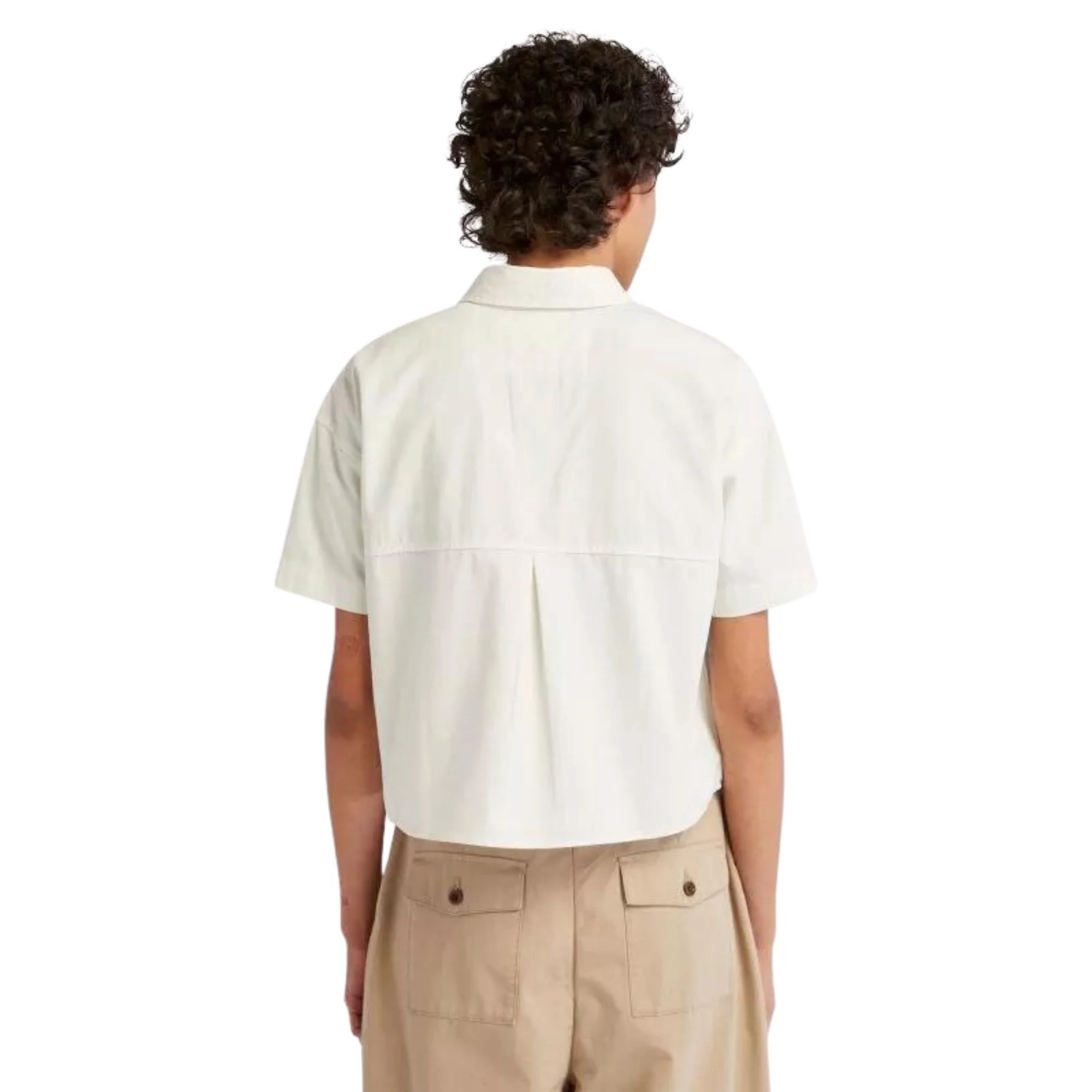 Camicia Donna in cotone taglio crop - Image 3