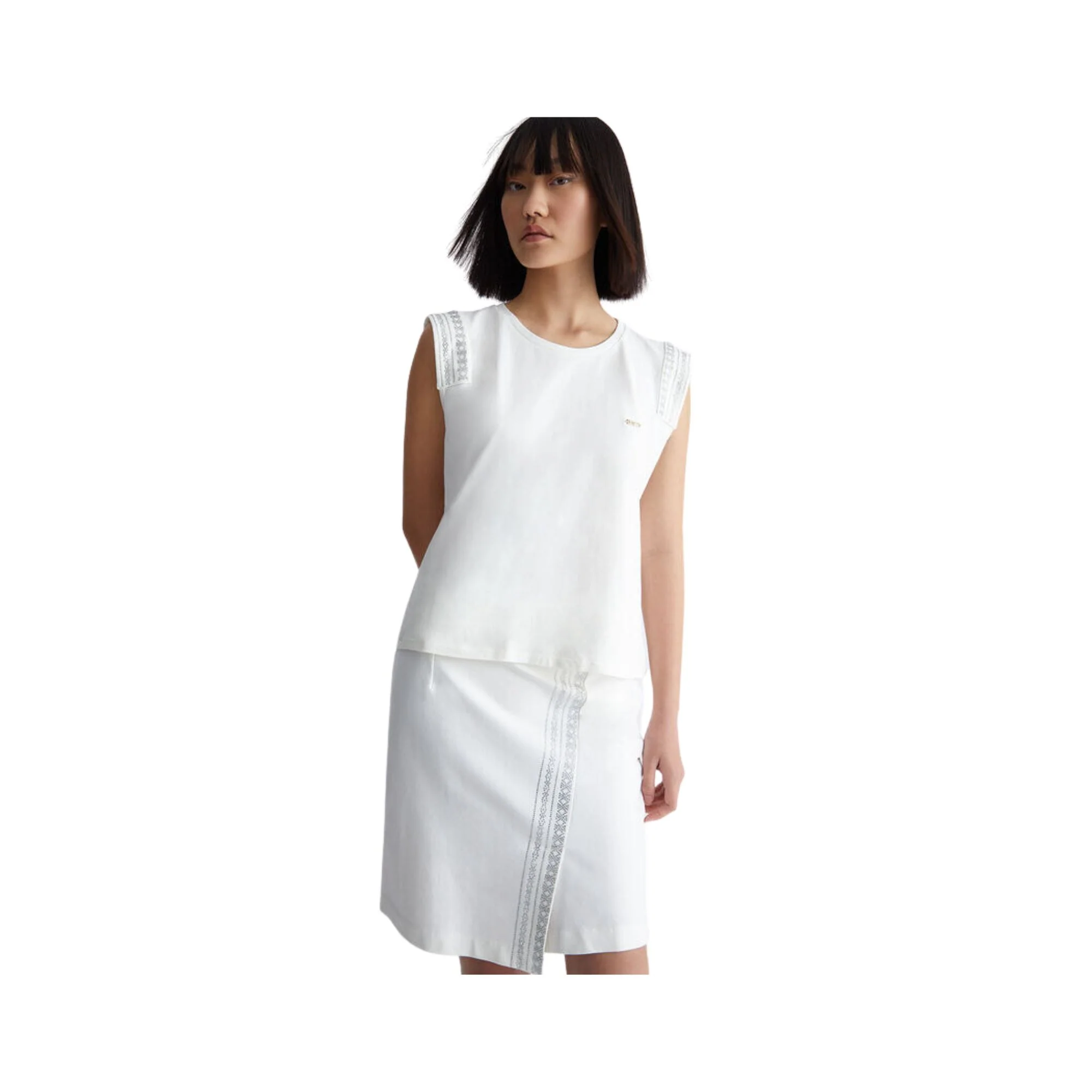Top Donna con strass applicati - Image 2