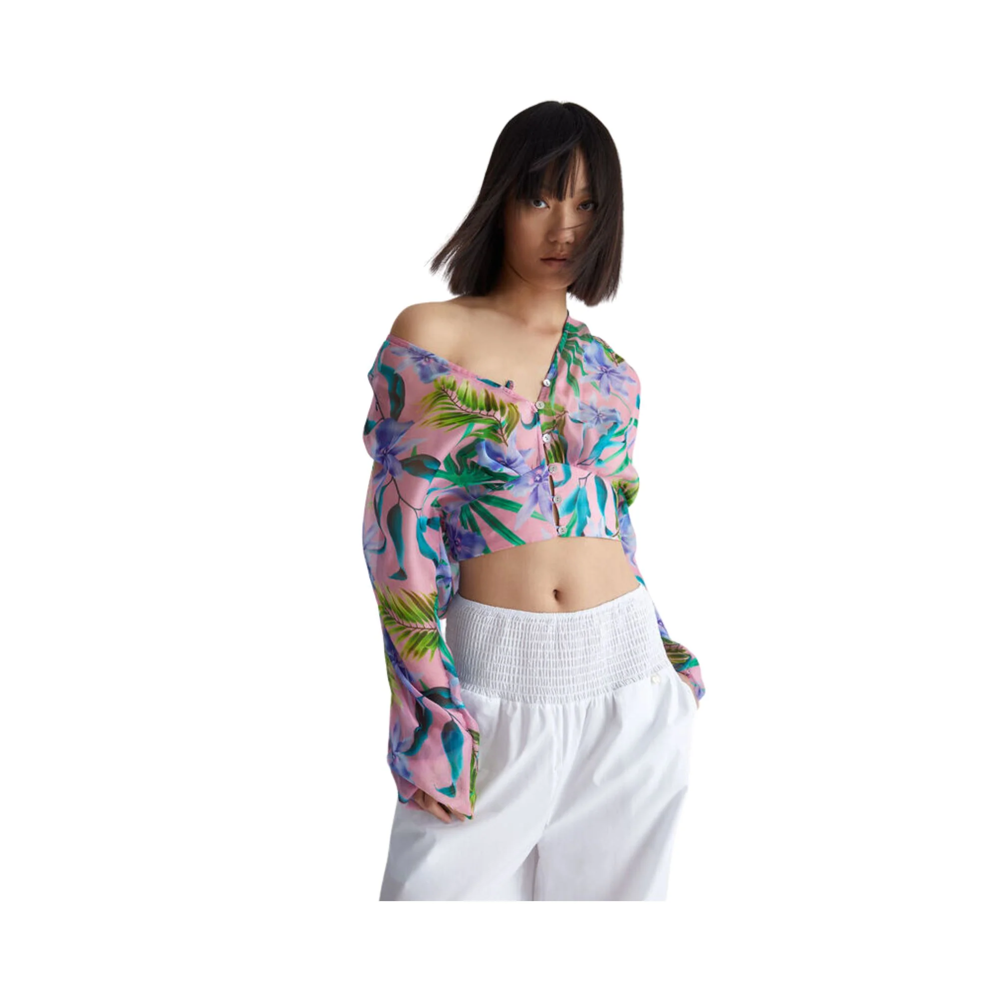 Blusa Donna con bottoni frontali - Image 2