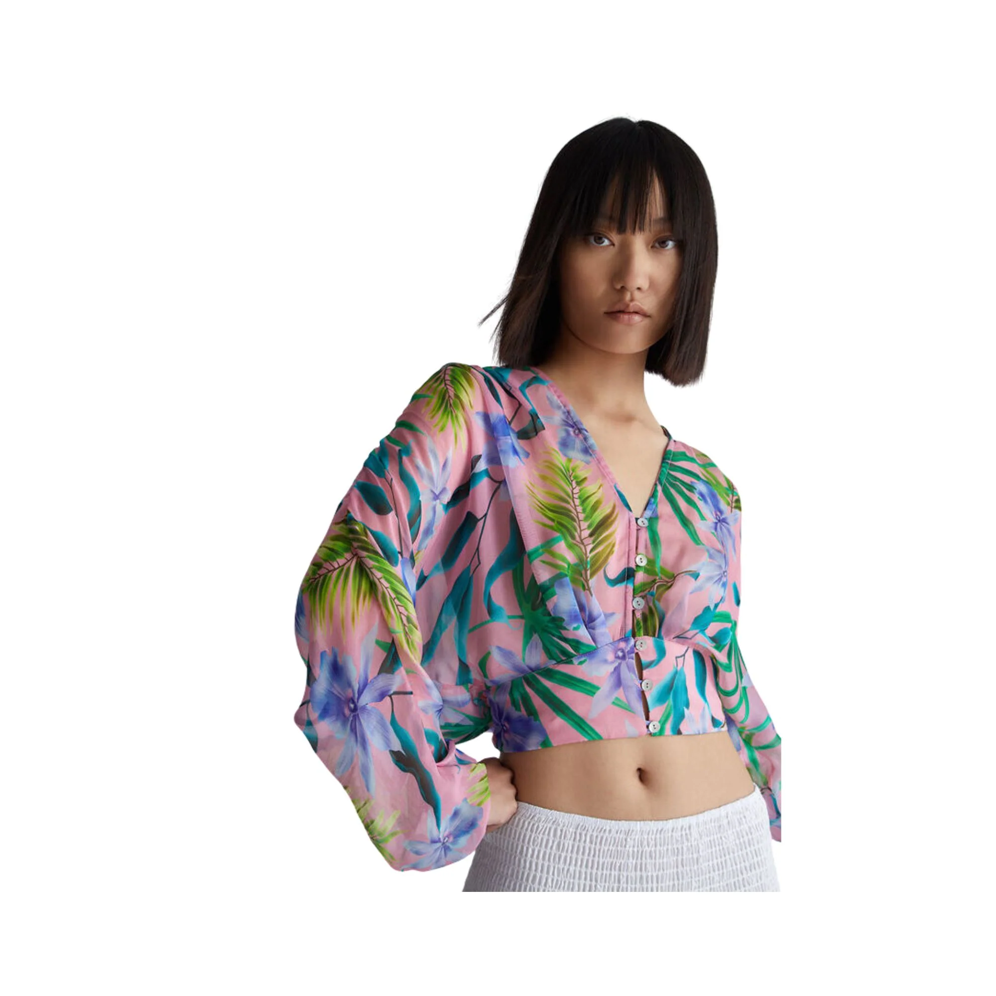 Blusa Donna con bottoni frontali - Image 4