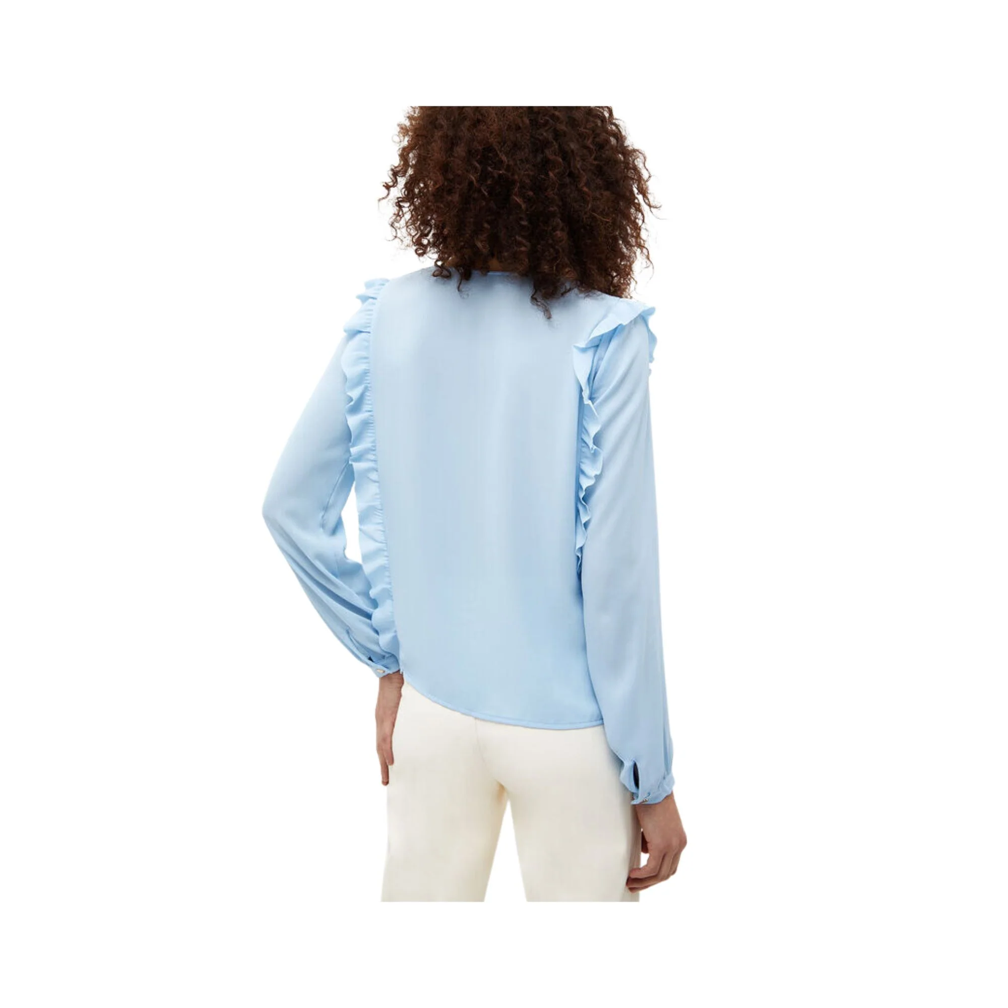Blusa Donna con rouches sui lati - Image 3