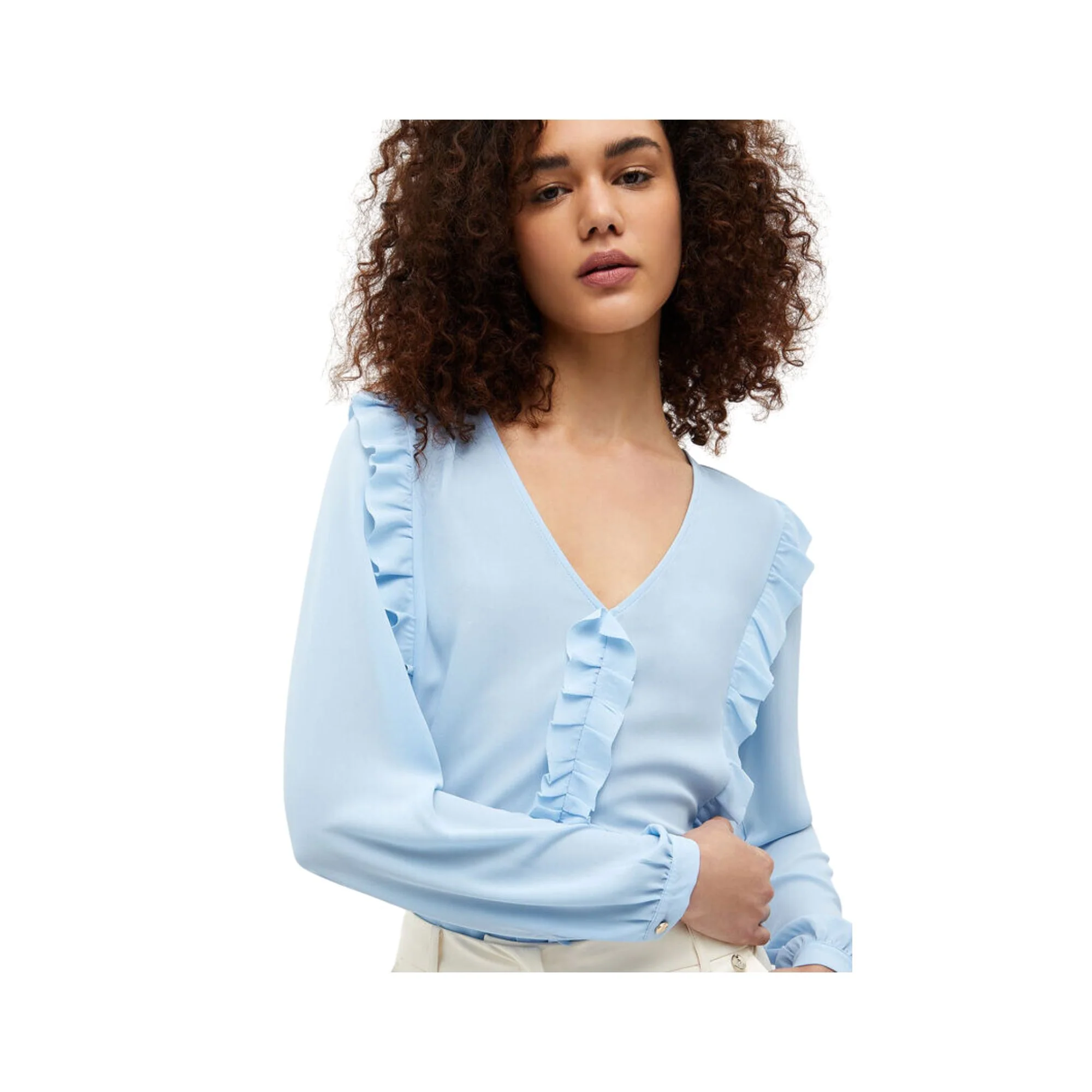 Blusa Donna con rouches sui lati - Image 4